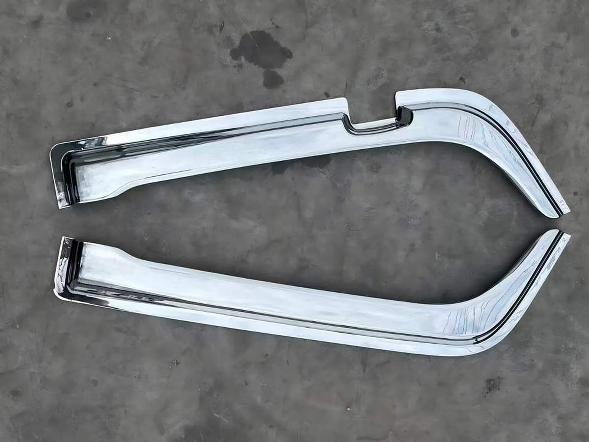 Chrome Plastic Rain Shield / Visor for Mitsubishi FN627 / FM617