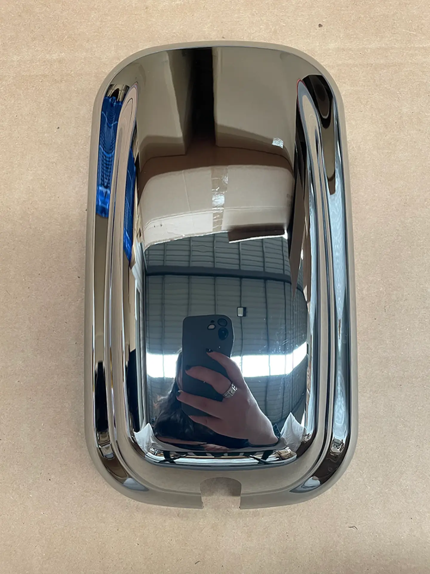 28*18.5CM Chrome Plastic Mirror / Mirror Cover for Mitsubishi