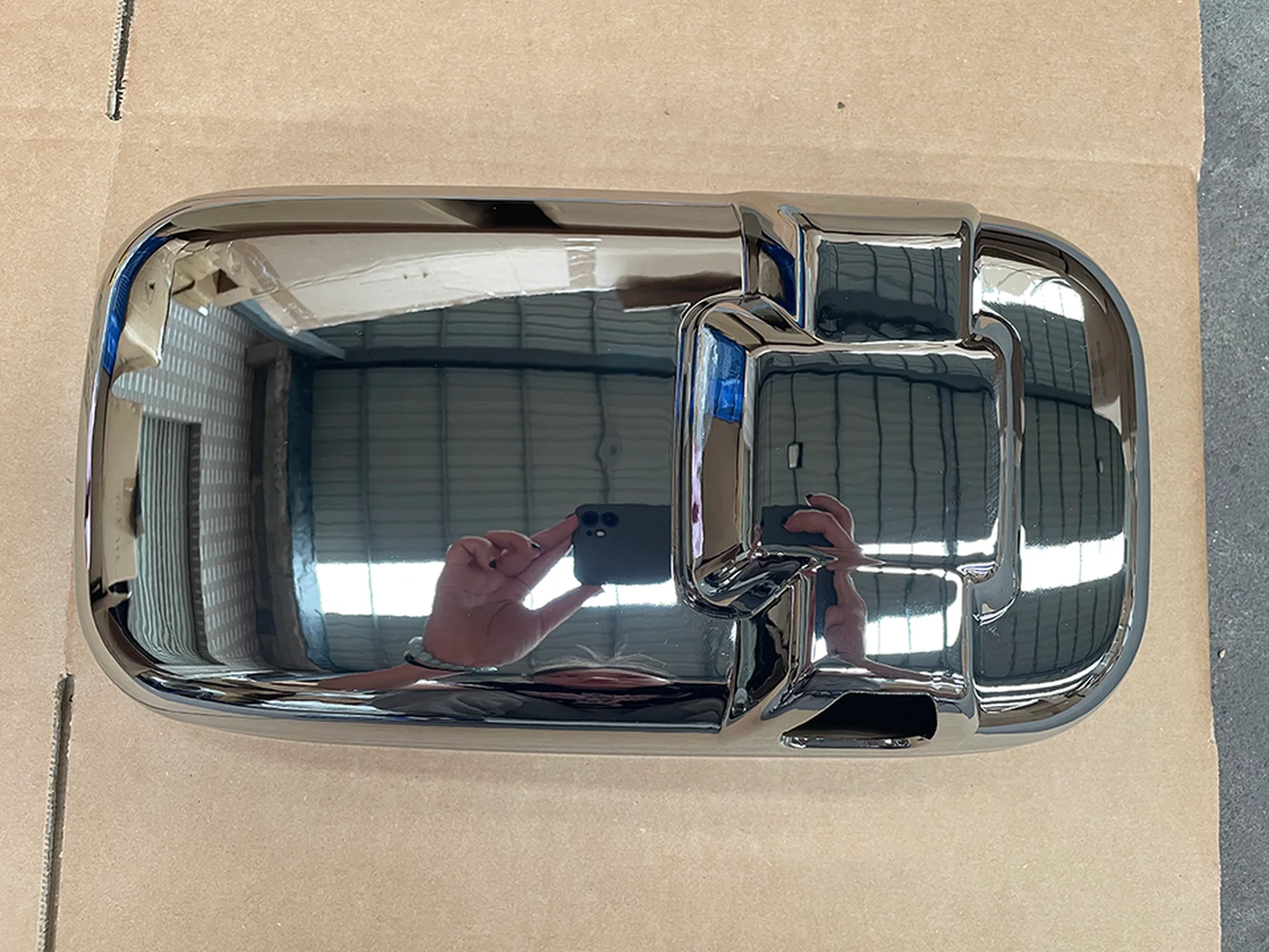 Chrome Plastic Mirror / Mirror Cover for Nissan PKB / CWM454