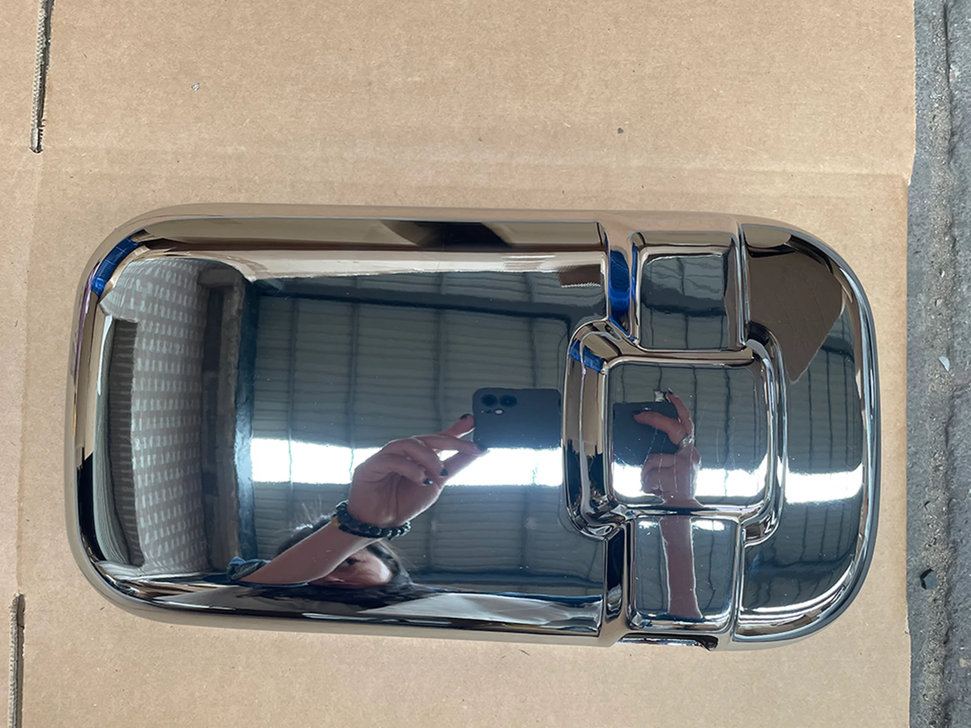 Chrome Plastic Mirror / Mirror Cover for Nissan PKB / CWM454