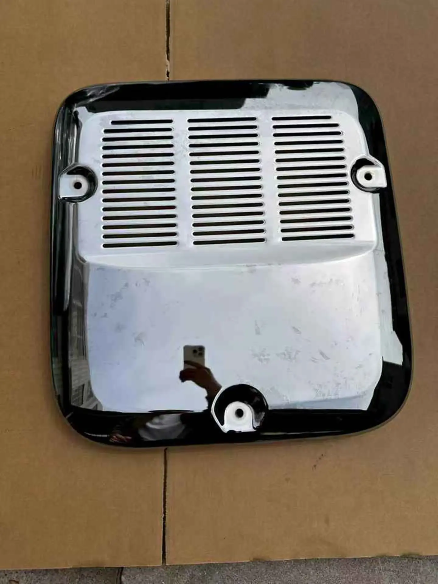 Chrome Metal / Iron Muffler Cover for Hino Mega 700
