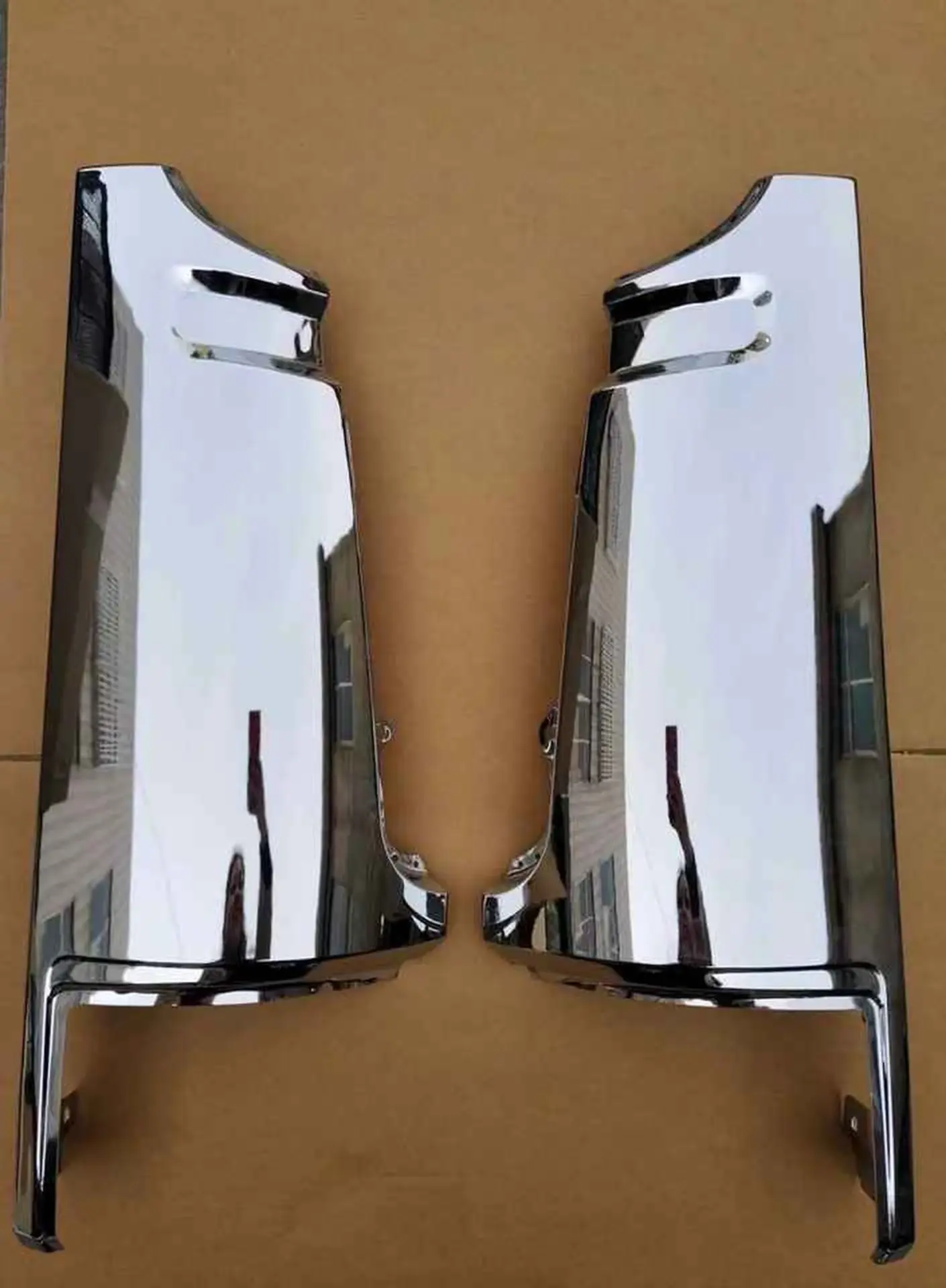 35*24CM Chrome Metal Corner Panel for Hino Profia