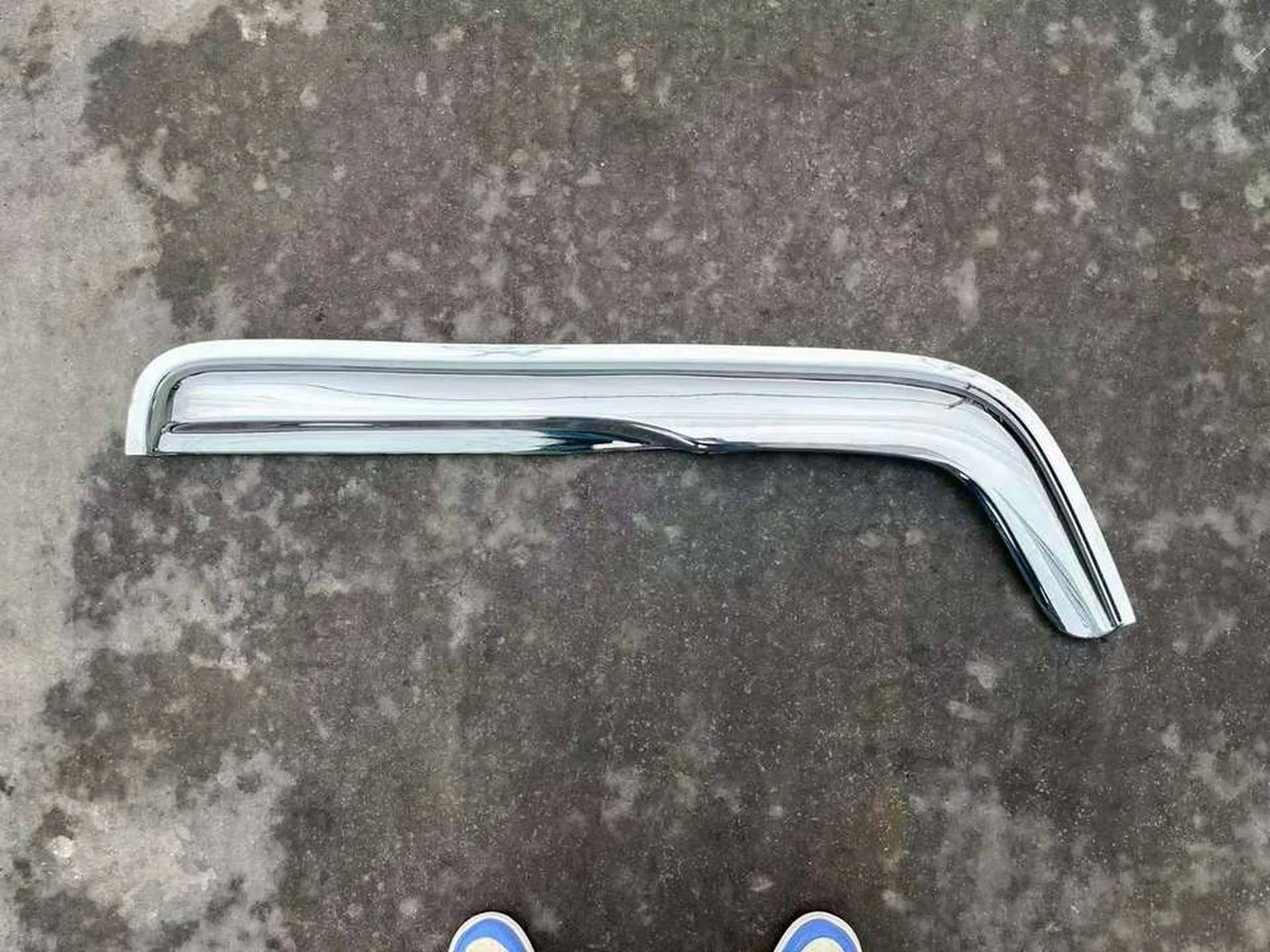 94CM Chrome / Black Plastic Rain Shield / Visor for Hino FM3M / FM2K