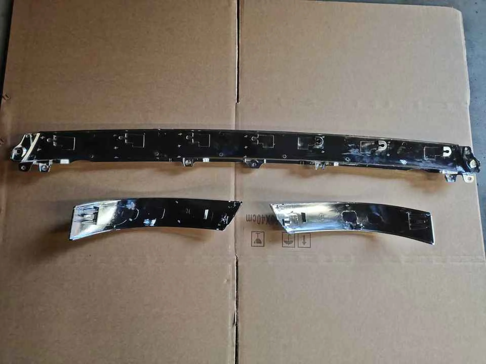 Chrome Plastic Front Panel / Garnish for Hino 300 Dutro