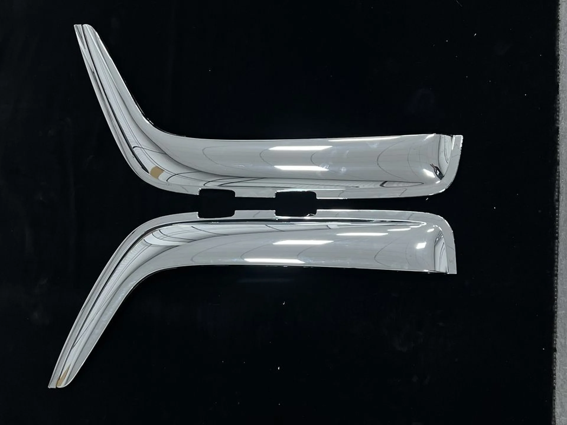 Chrome / Black Plastic Rain Shield / Visor for Hino 300 Dutro
