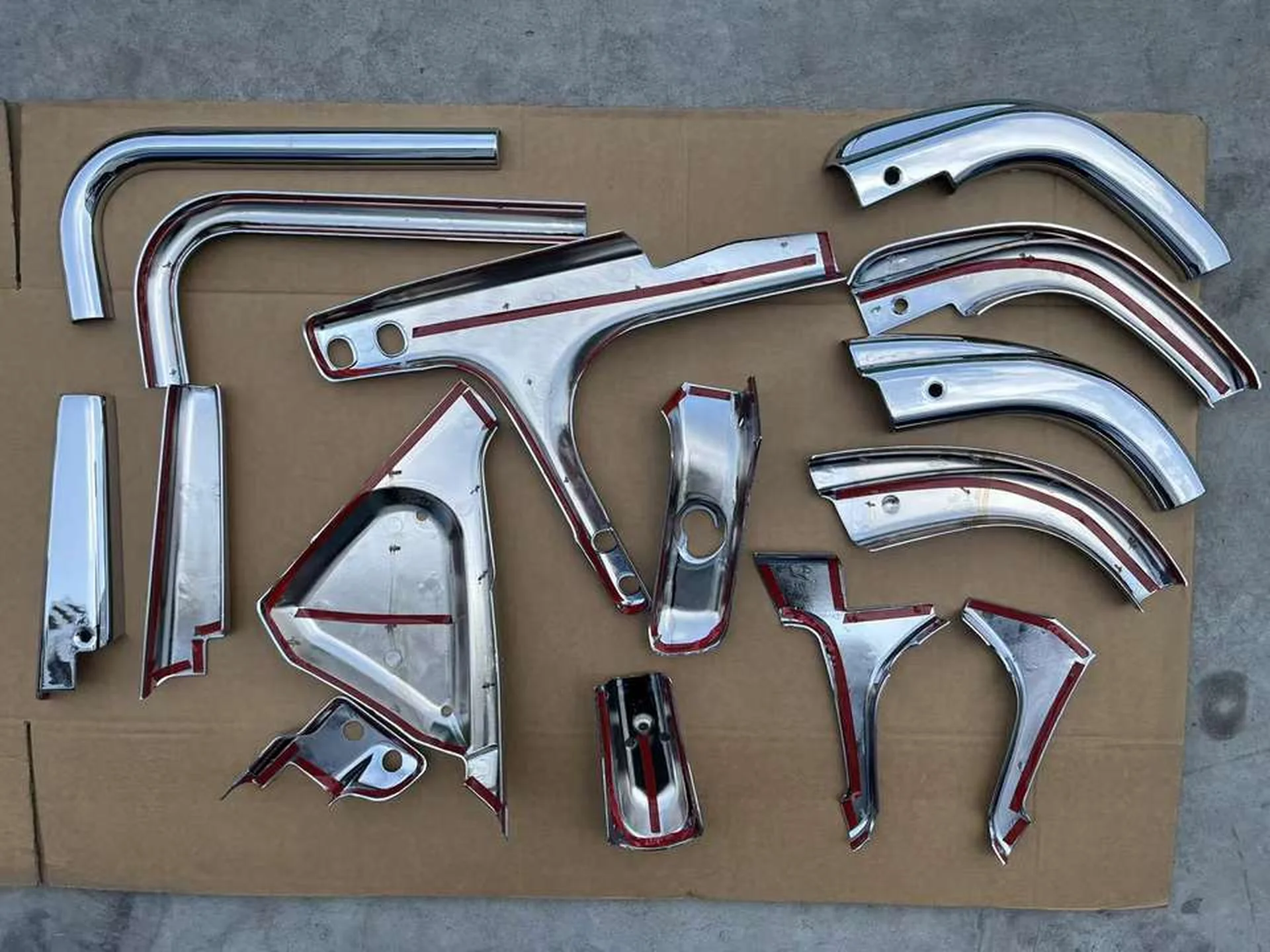 Chrome Plastic Mirror / Mirror Cover for Mitsubishi Fuso F380