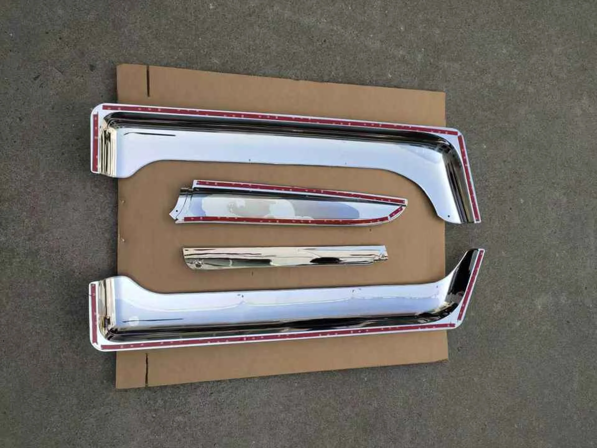 Chrome Plastic Rain Shield / Visor for Mitsubishi Fuso F380