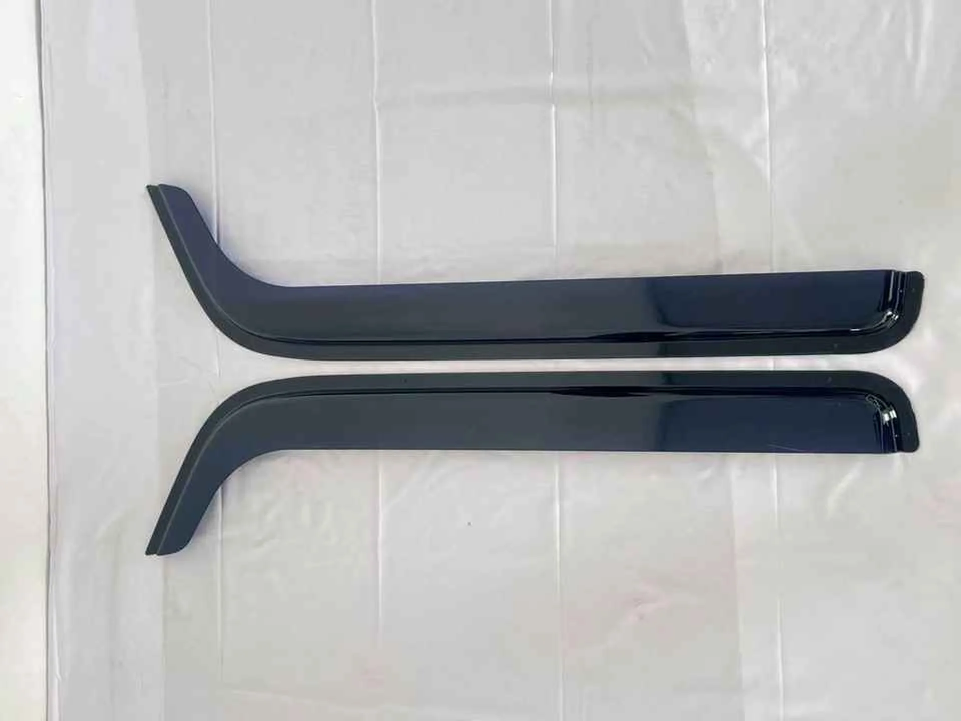 84*24CM Chrome / Black Plastic Rain Shield / Visor for Mitsubishi Canter 2007