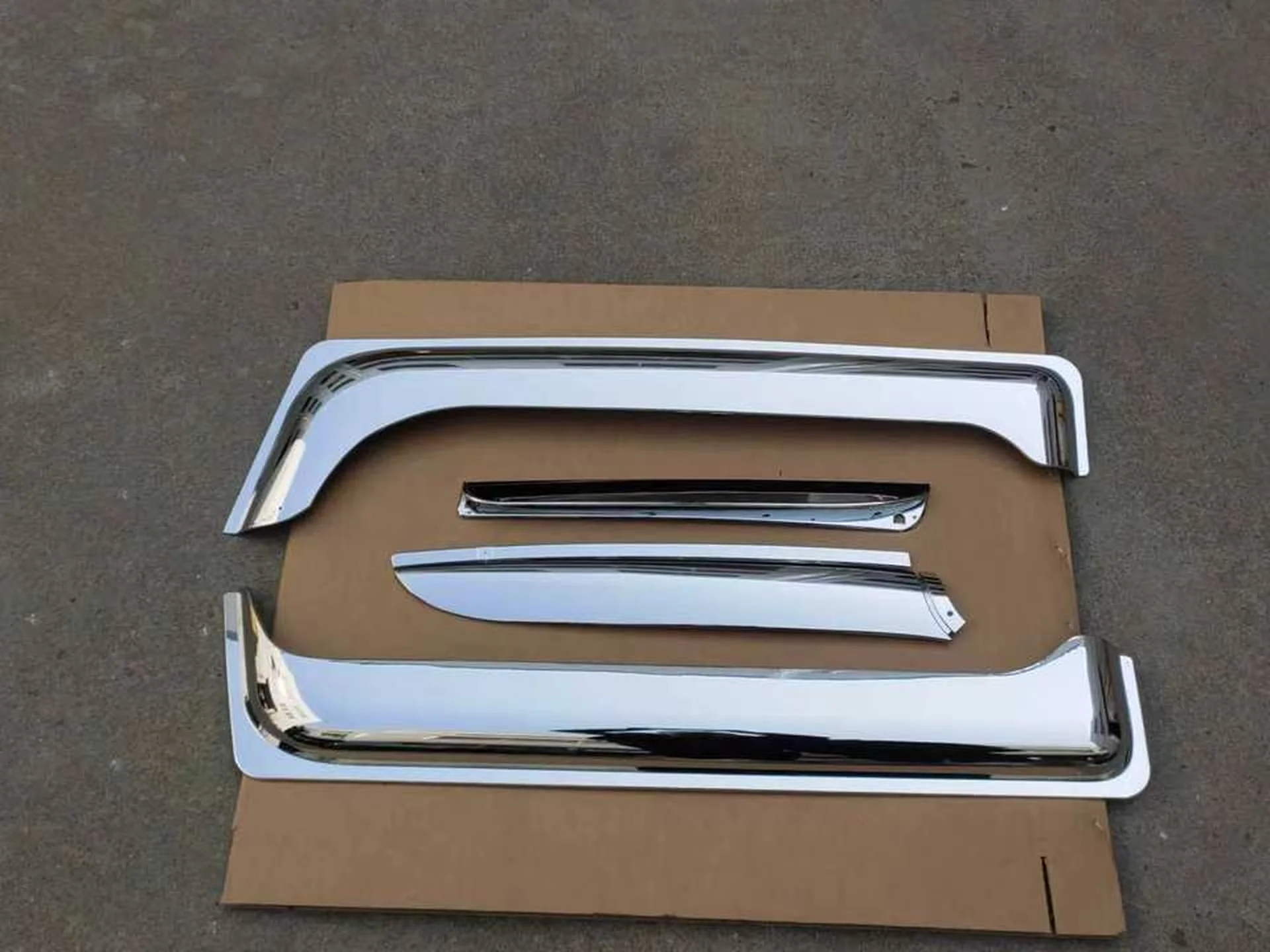 Chrome Plastic Rain Shield / Visor for Mitsubishi Fuso F380