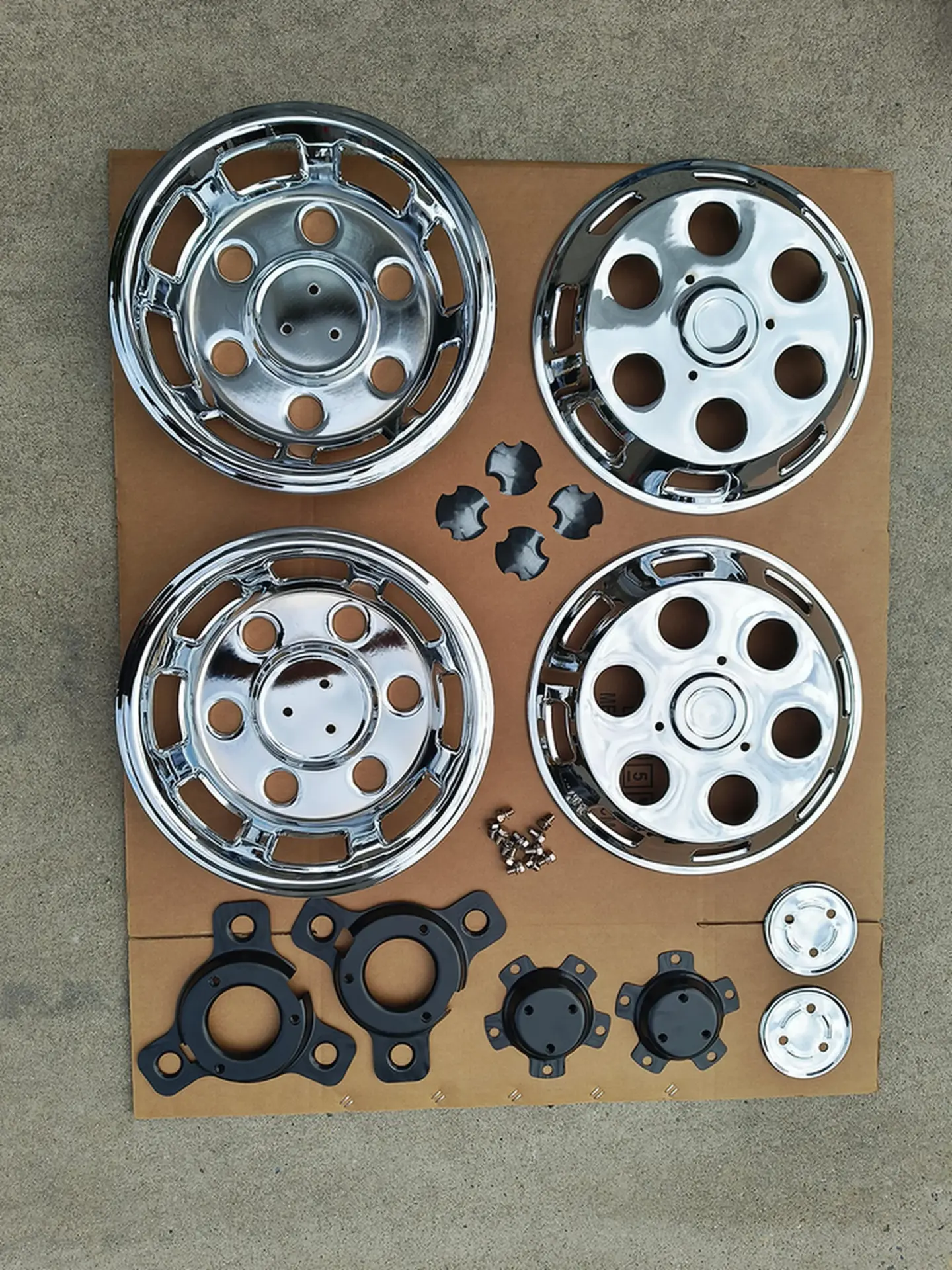 46/43CM Stainless Steel / Metal Wheel Cover for Mitsubishi