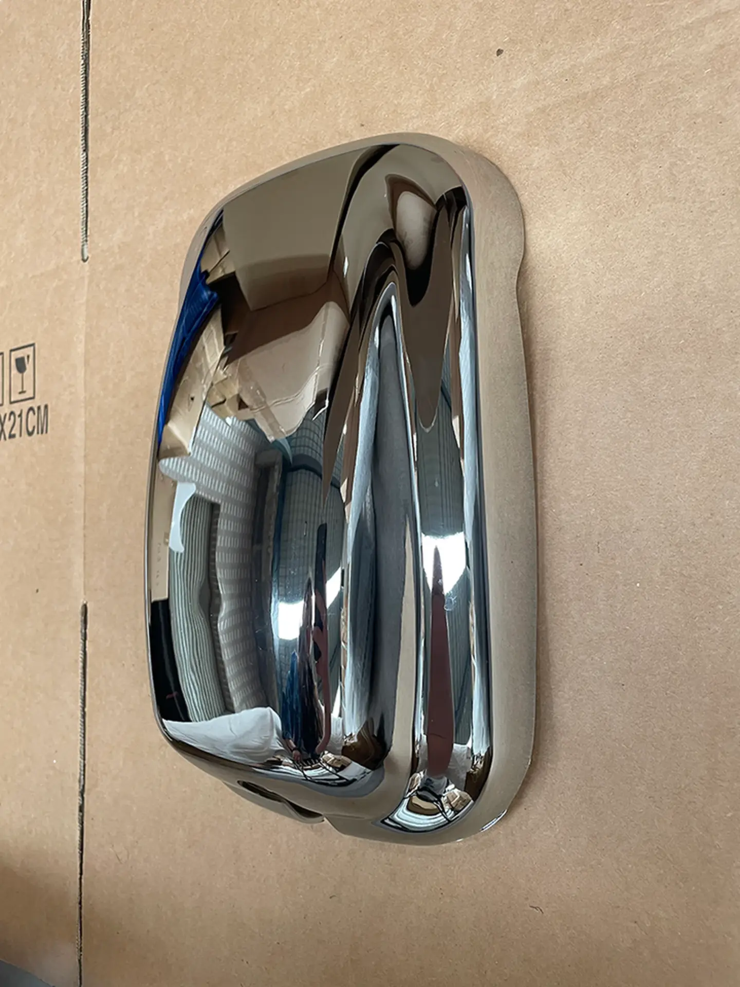 28*18.5CM Chrome Plastic Mirror / Mirror Cover for Mitsubishi