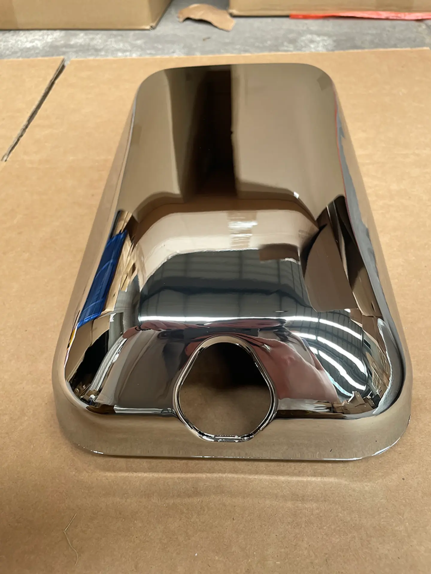 Chrome Plastic Mirror / Mirror Cover for Isuzu NPR 100P