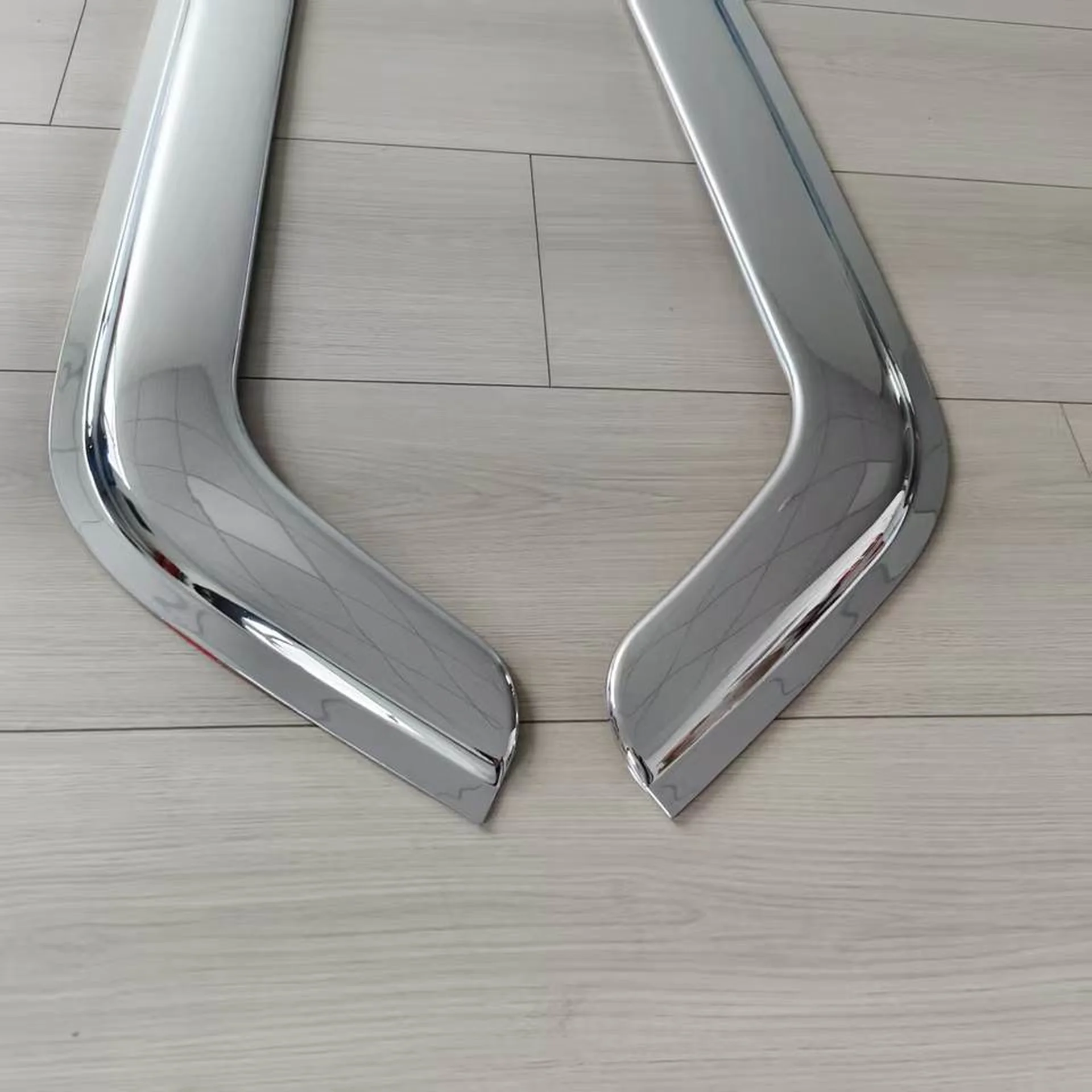 Chrome Plastic Rain Shield / Visor for Isuzu