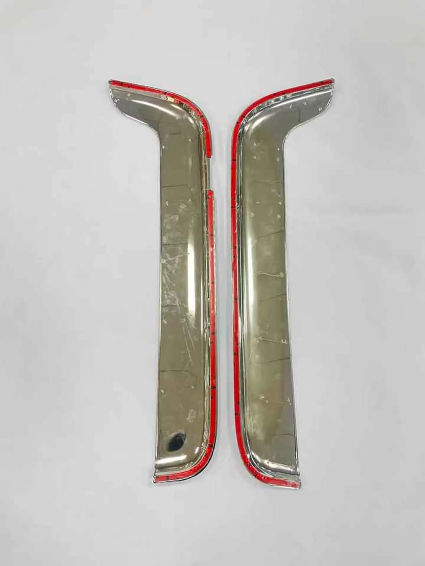 80*27CM Chrome / Black Plastic Rain Shield / Visor for Hino Mega 700