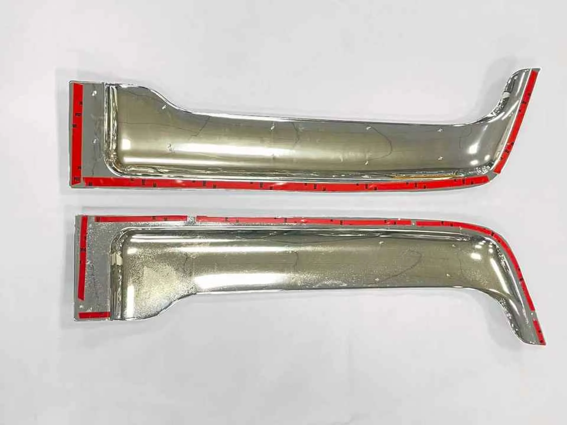 Chrome / Black Plastic Rain Shield / Visor for Isuzu Giga 2010-2012