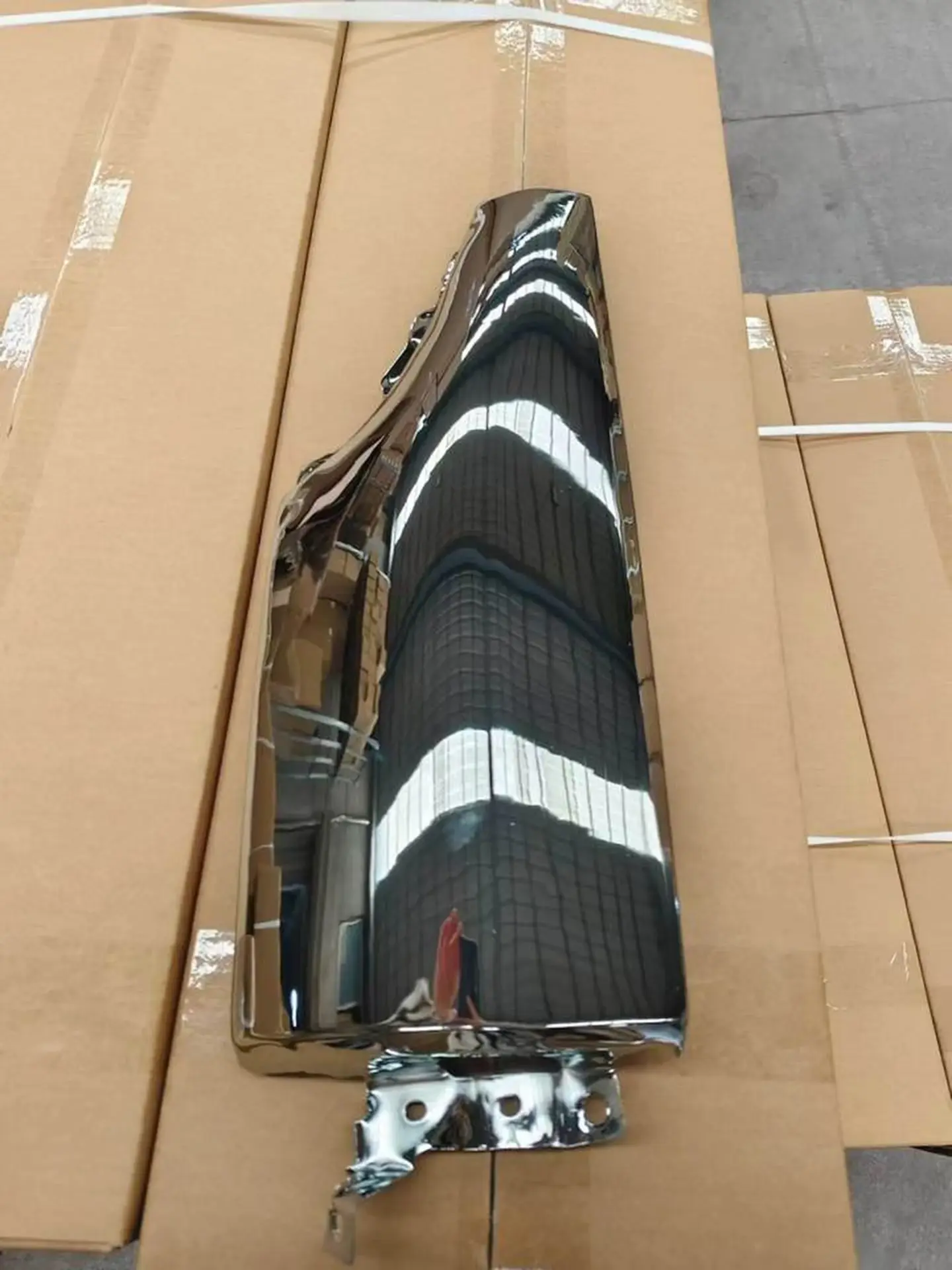 170*20CM Chrome Metal Corner Panel for Isuzu NPR 100P