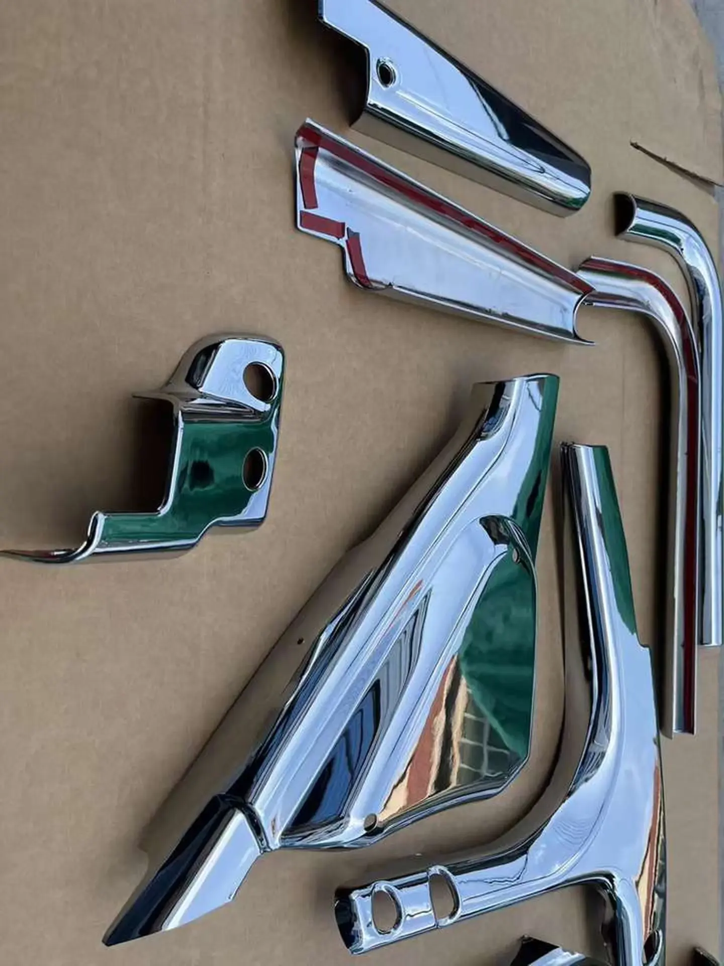 Chrome Plastic Mirror / Mirror Cover for Mitsubishi Fuso F380
