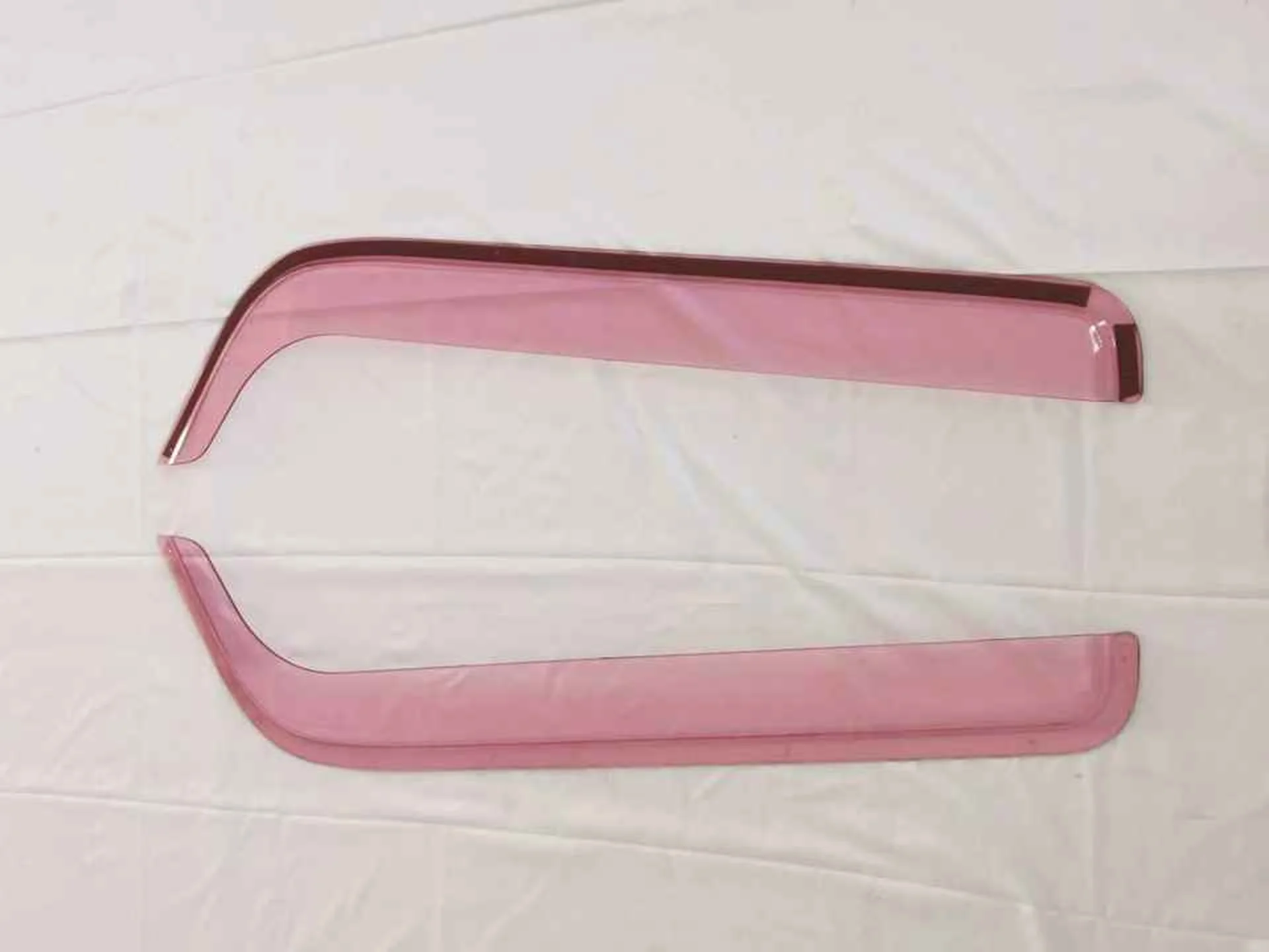 84*24CM Chrome / Black Plastic Rain Shield / Visor for Mitsubishi Canter 2007