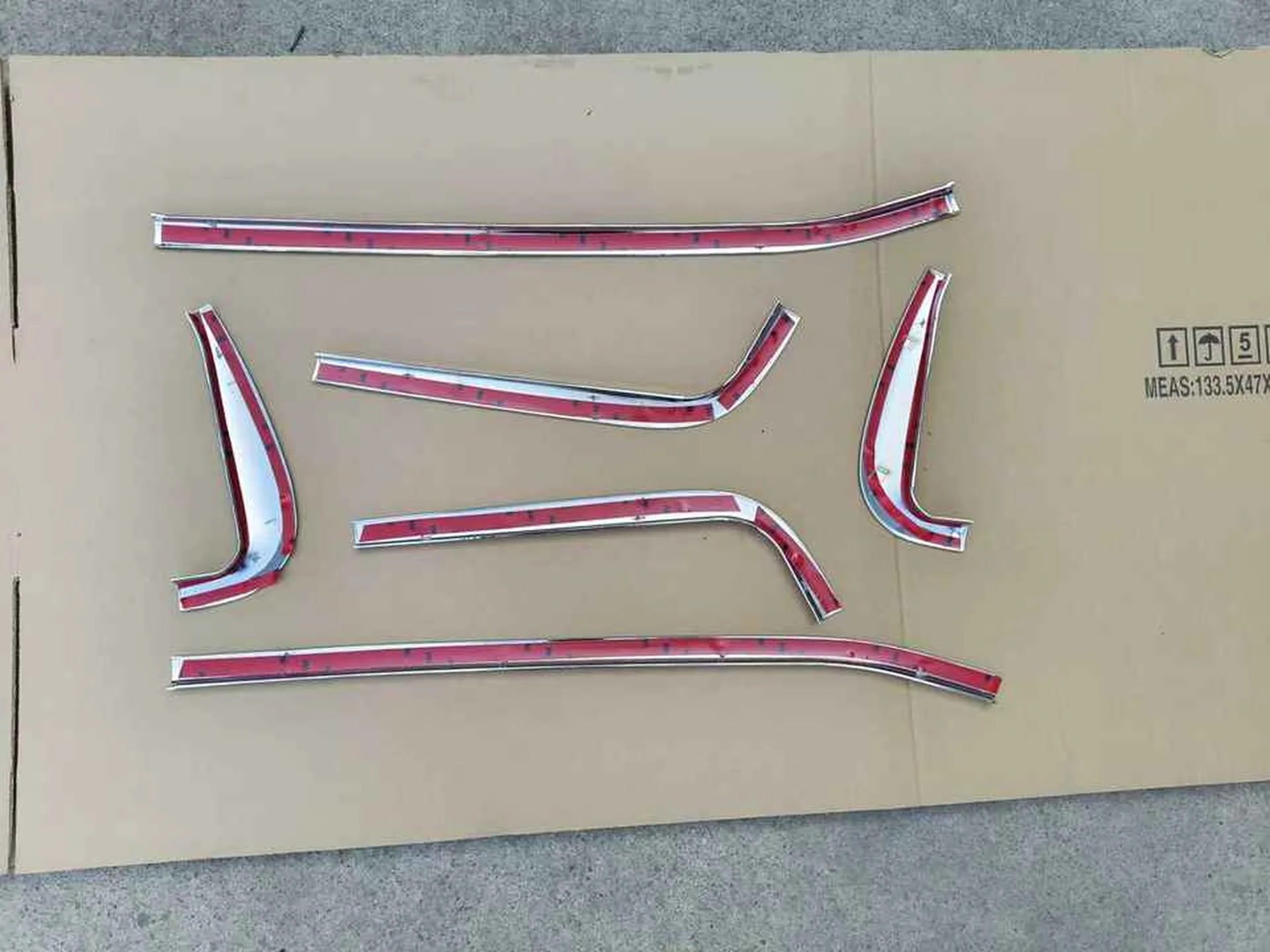 Chrome Plastic Door / Window Trim for Mitsubishi FE647 / FE511