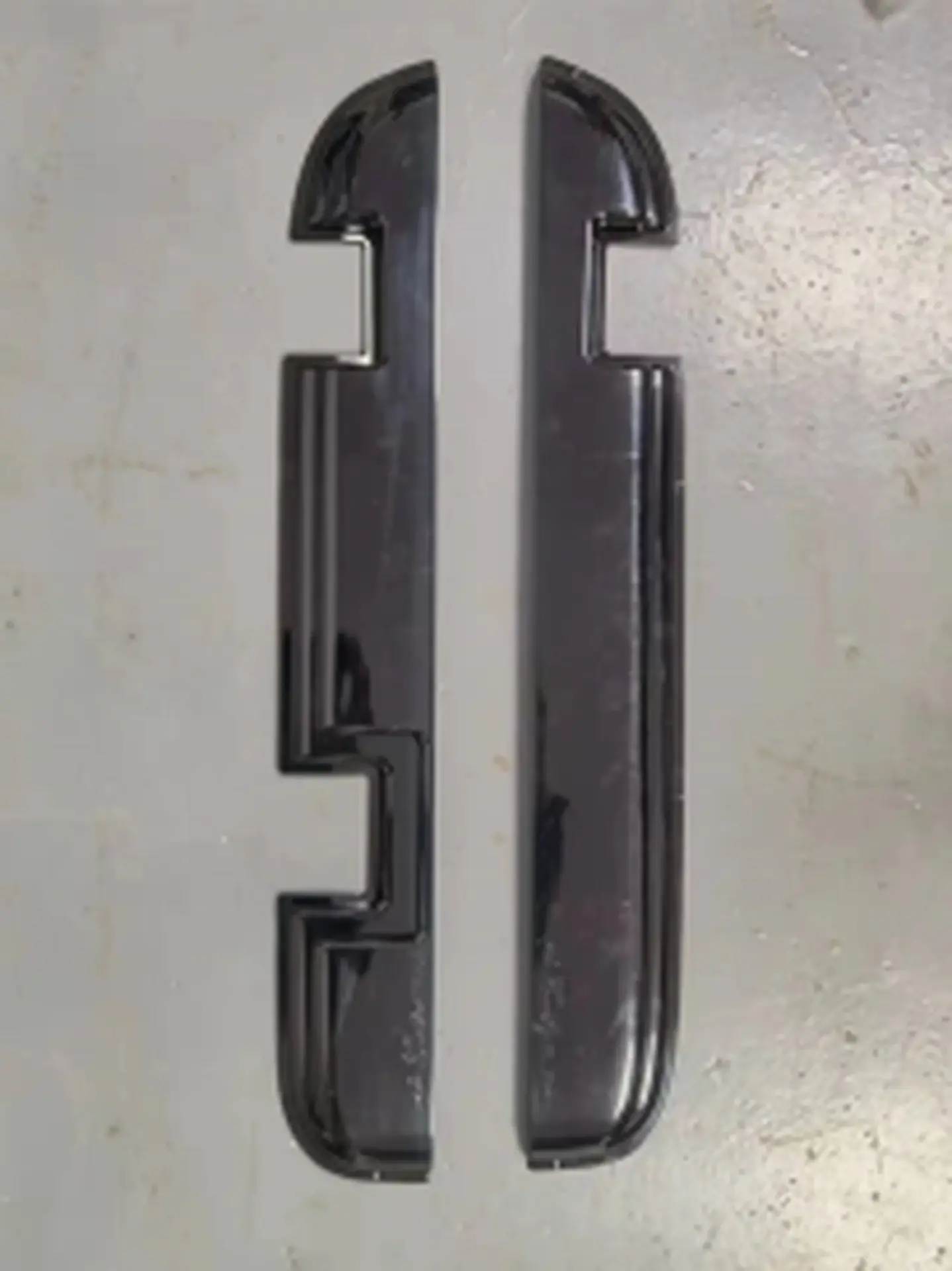 Chrome / Black Plastic Rain Shield / Visor for Hyundai