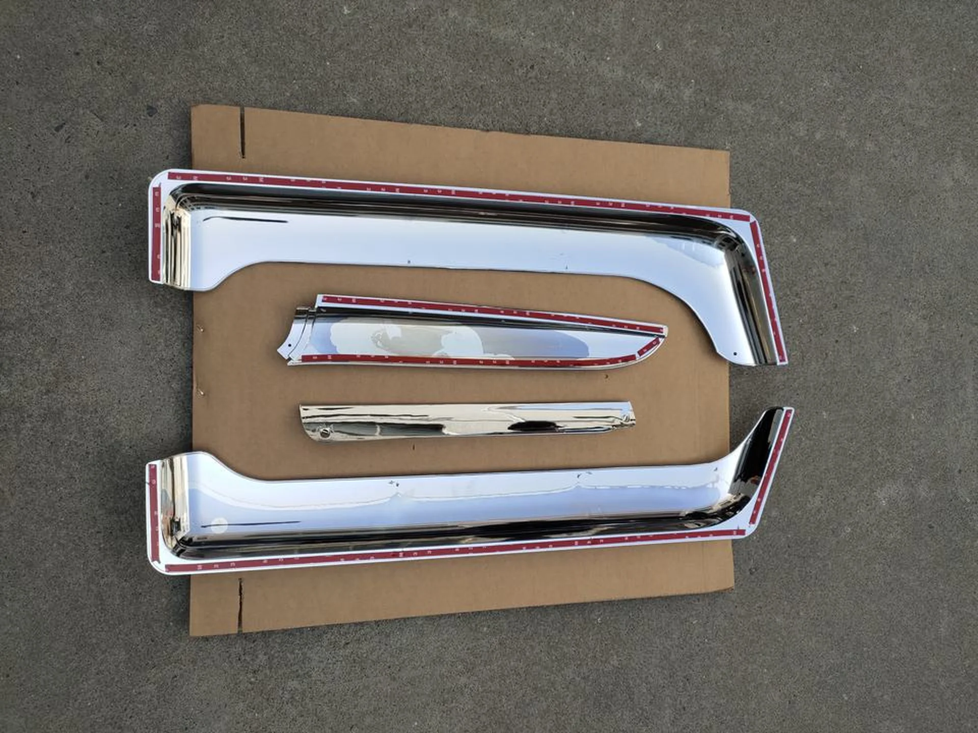 Chrome Plastic Rain Shield / Visor for Mitsubishi Fuso F380