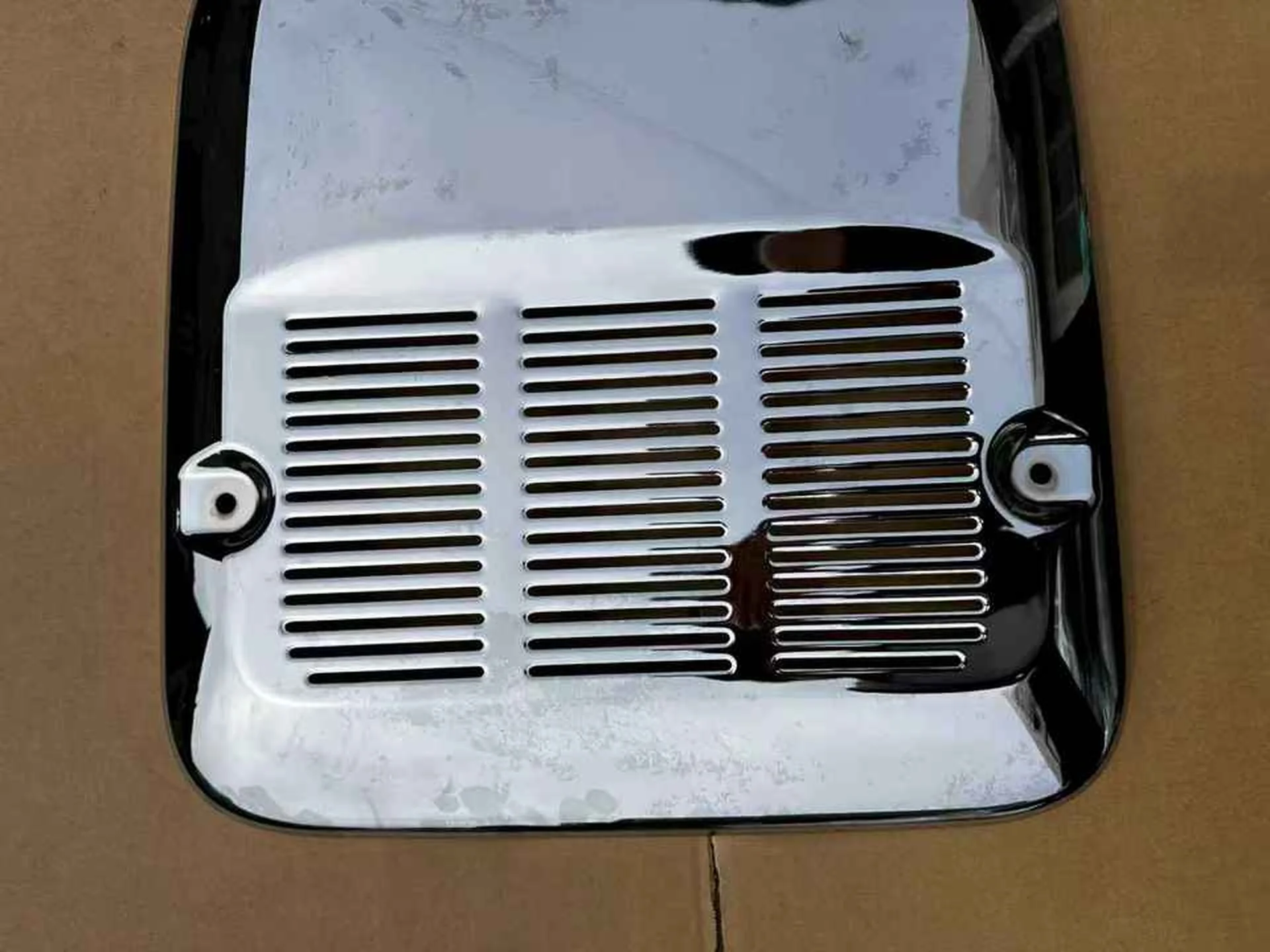 Chrome Metal / Iron Muffler Cover for Hino Mega 700