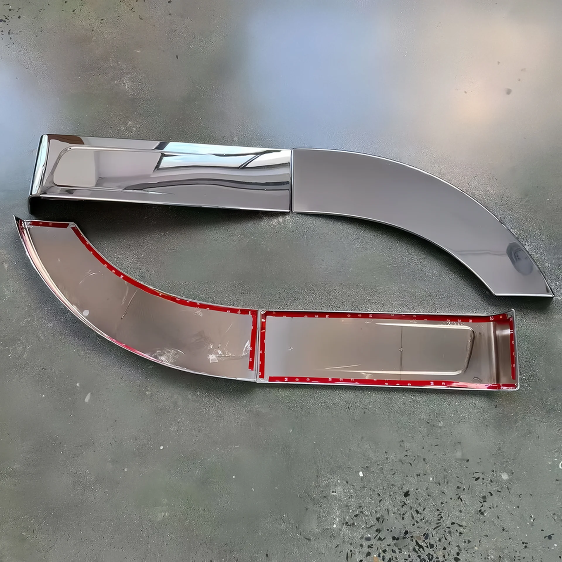 Chrome Plastic Fender / Mud Flap for Hino Mega 700