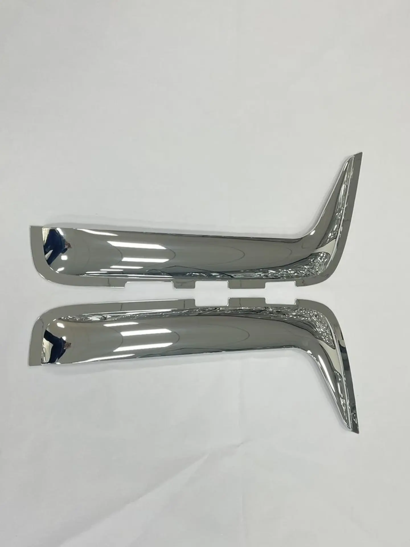 Chrome / Black Plastic Rain Shield / Visor for Hino 300 Dutro
