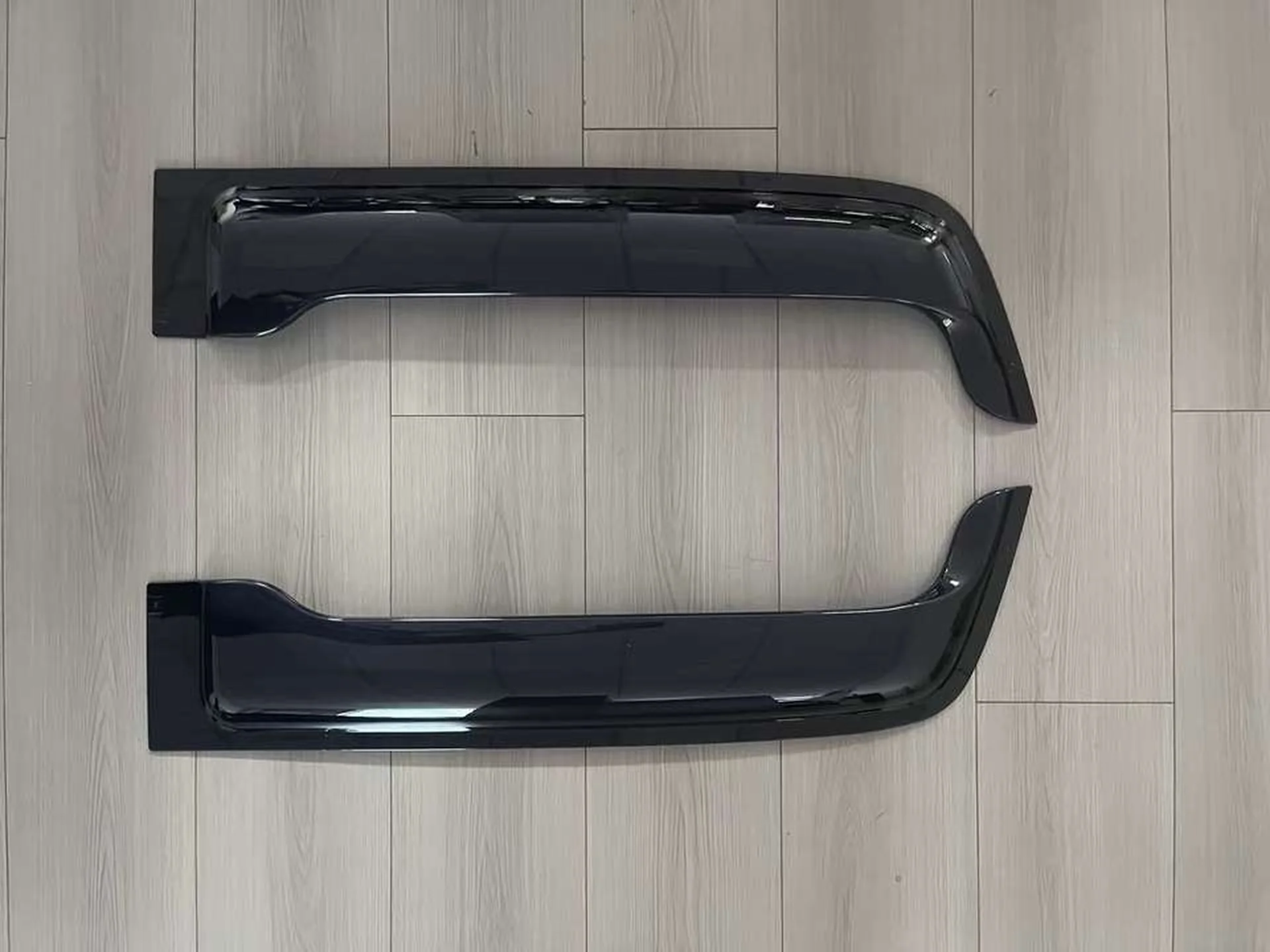 Chrome / Black Plastic Rain Shield / Visor for Isuzu Giga 2010-2012