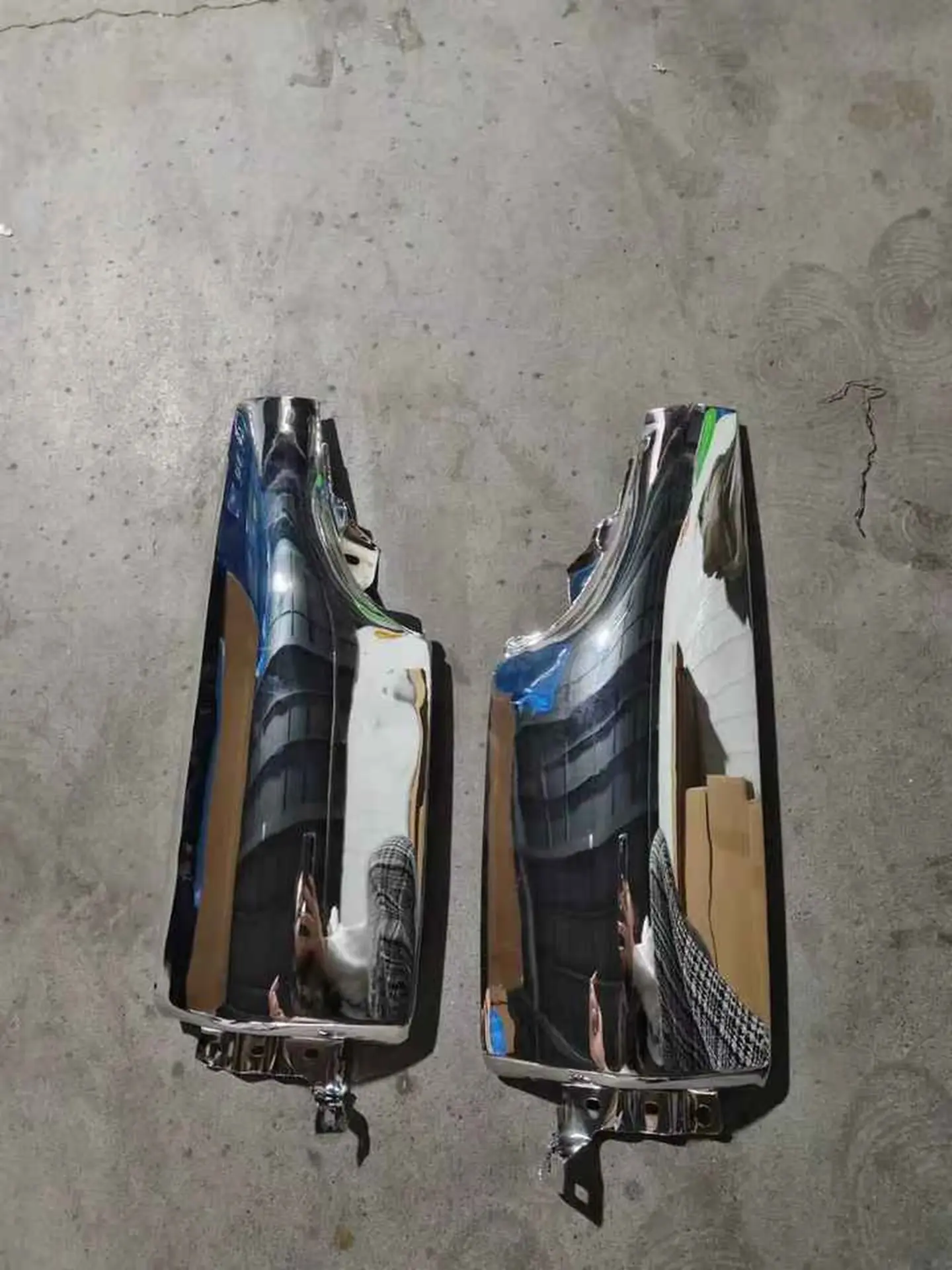 170*20CM Chrome Metal Corner Panel for Isuzu NPR 100P