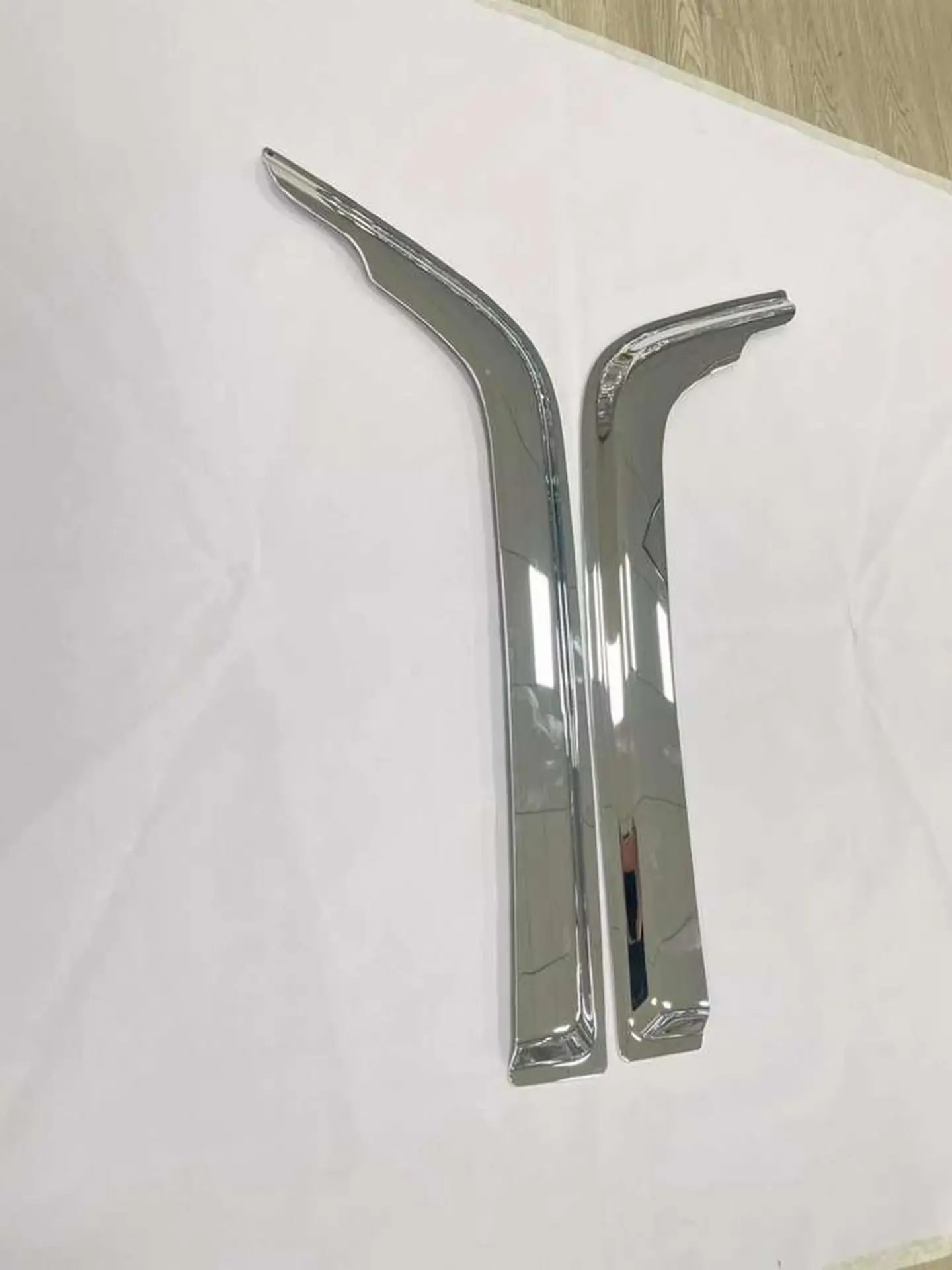 Chrome Plastic Rain Shield / Visor for Mitsubishi FM1524 / FM65F