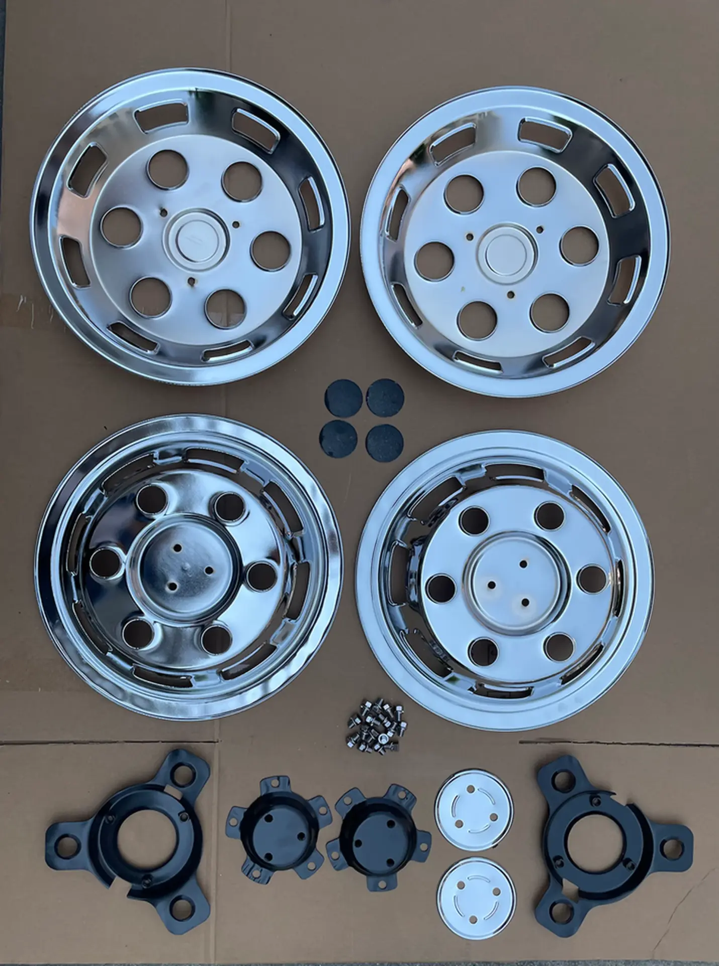 46/43CM Stainless Steel / Metal Wheel Cover for Mitsubishi
