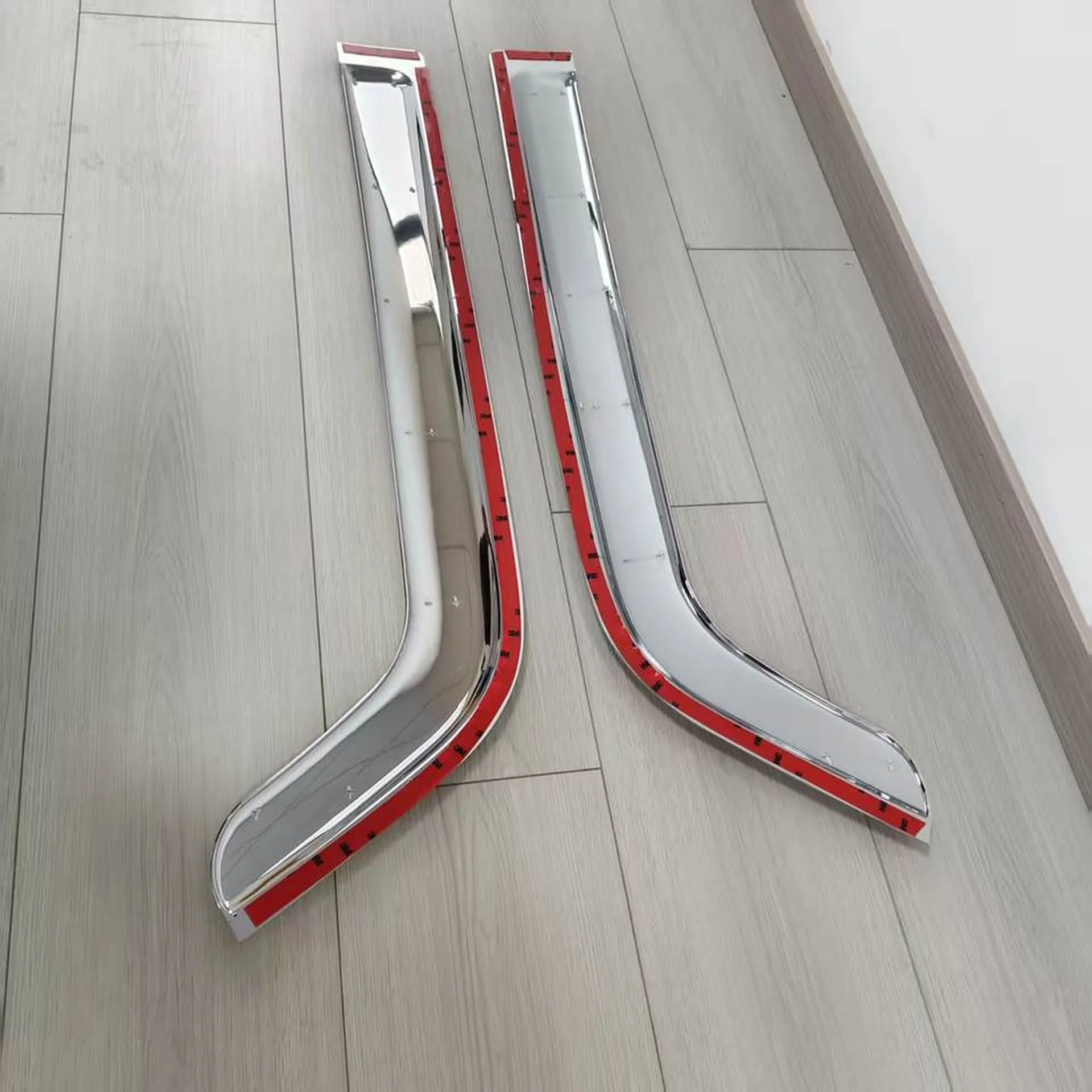 Chrome Plastic Rain Shield / Visor for Isuzu