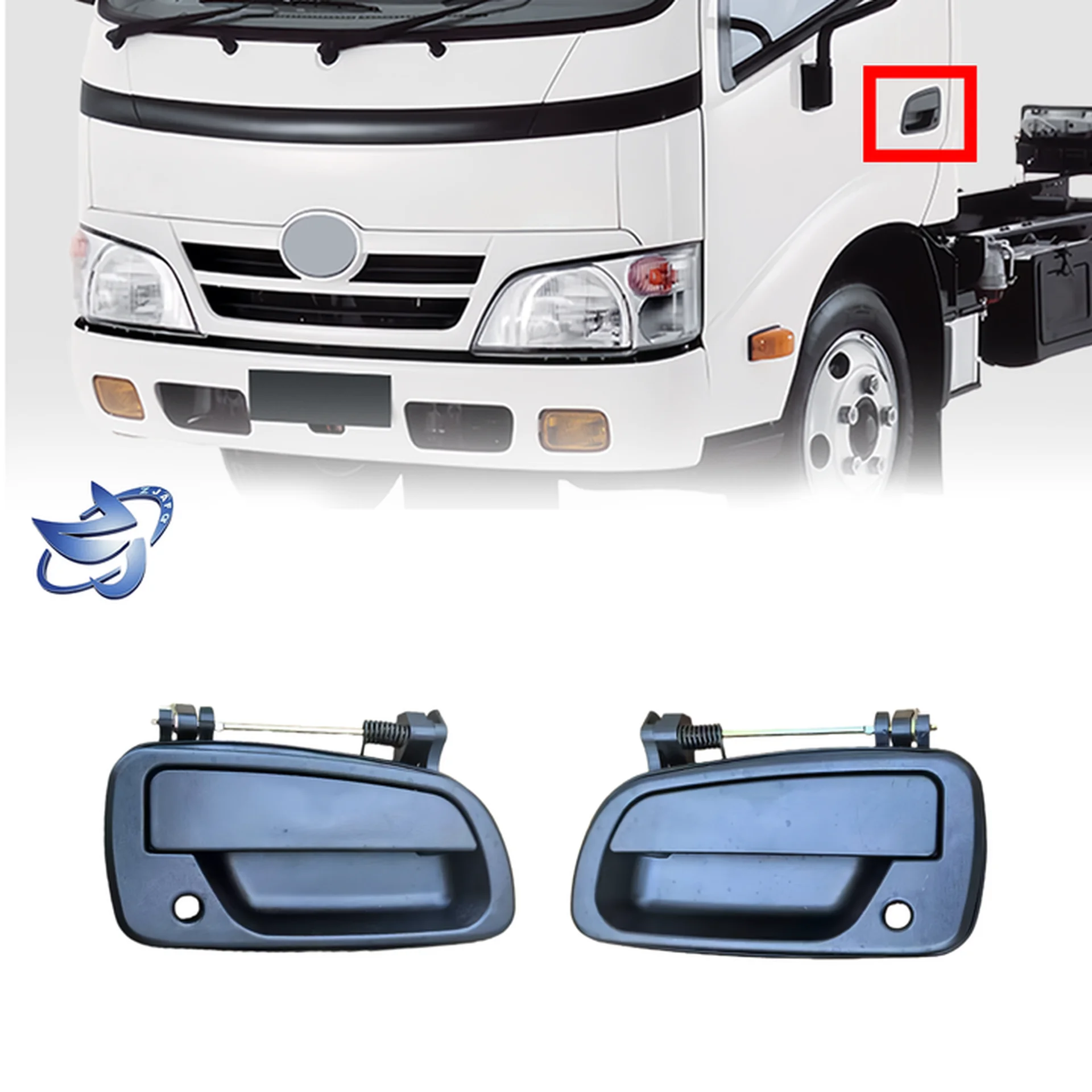 Black Plastic Door Handle for Hino 300 Dutro