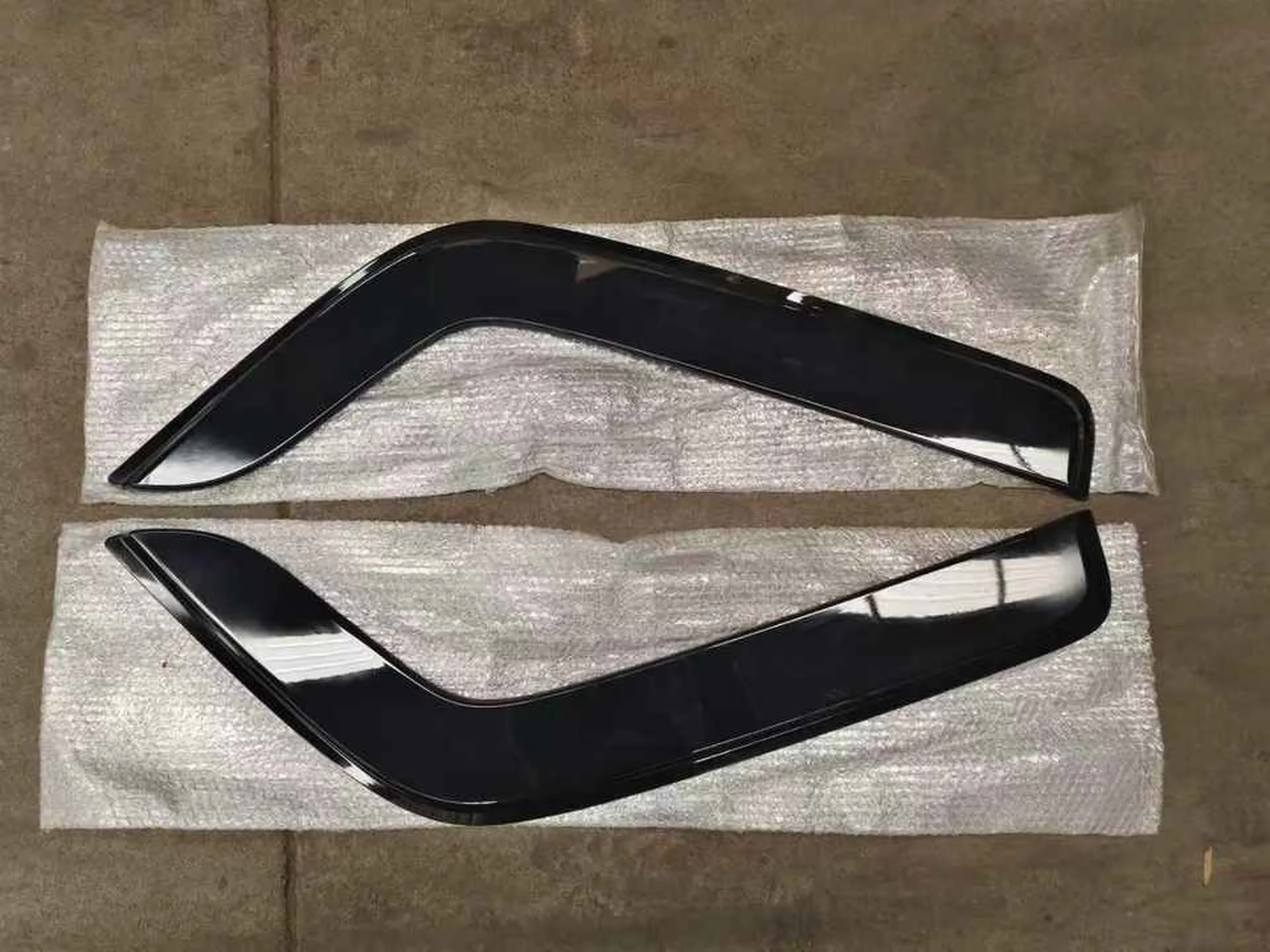 Chrome / Black Plastic Rain Shield / Visor for Hino 300 Dutro