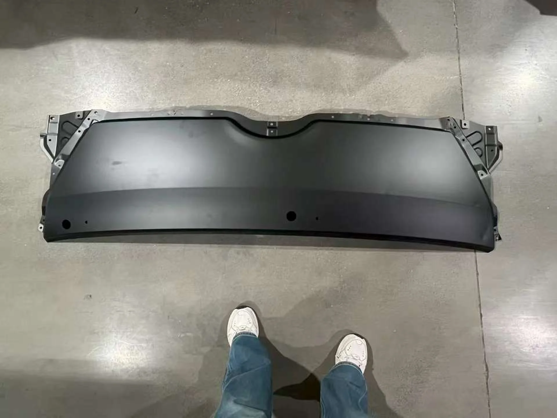 170CM Chrome / Black Metal Front Panel / Garnish for Hino 300 Dutro