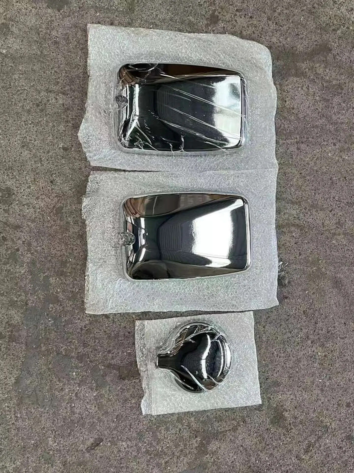 28.5*17CM Chrome Plastic Mirror / Mirror Cover for Mitsubishi Canter 2007