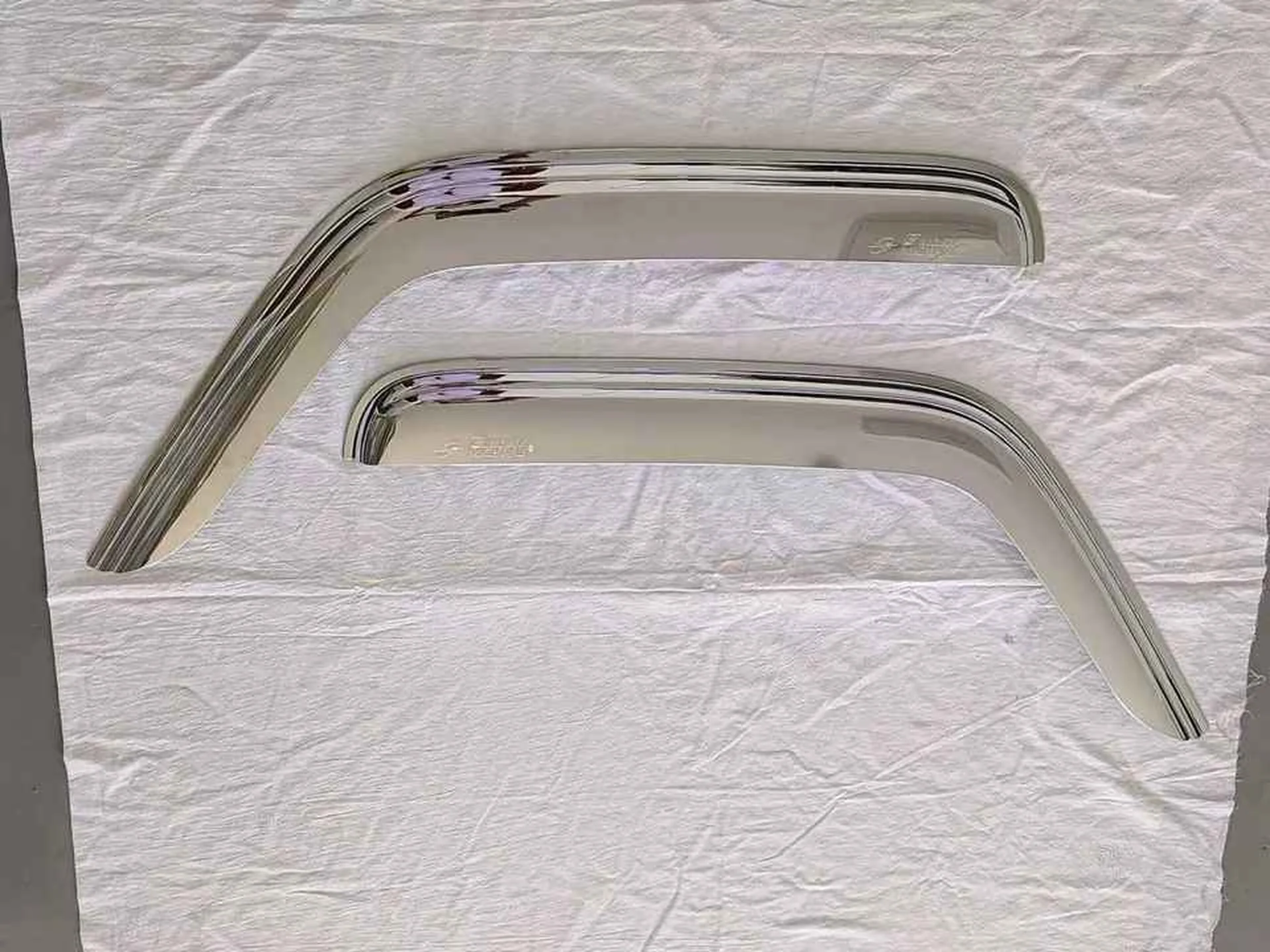Chrome Plastic Rain Shield / Visor for Hyundai HD35 / HD65