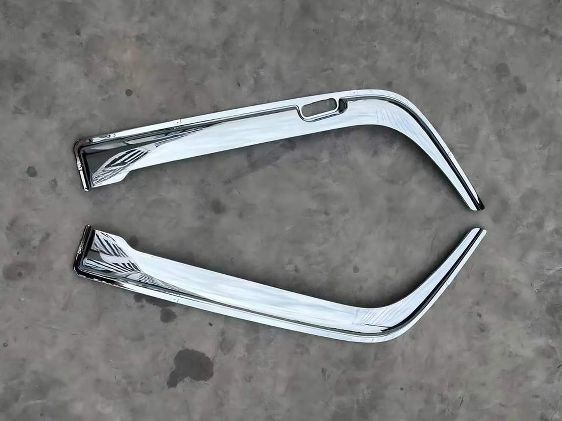 Chrome Plastic Rain Shield / Visor for Mitsubishi FM1524 / FM65F