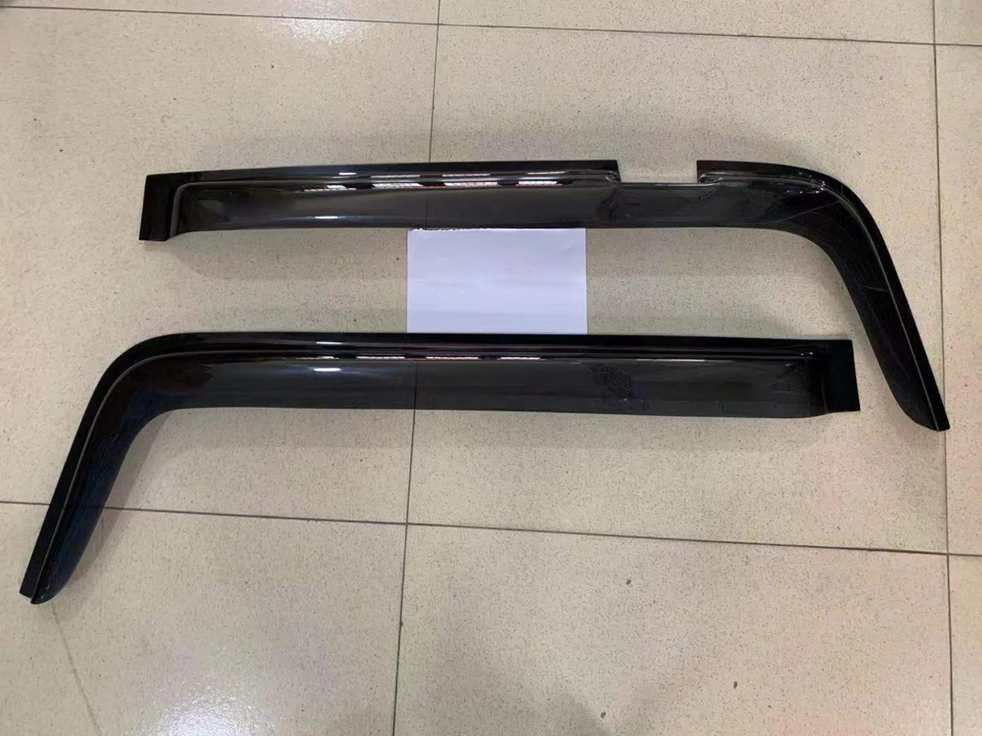 96CM Chrome / Black Plastic Rain Shield / Visor for Hino Profia