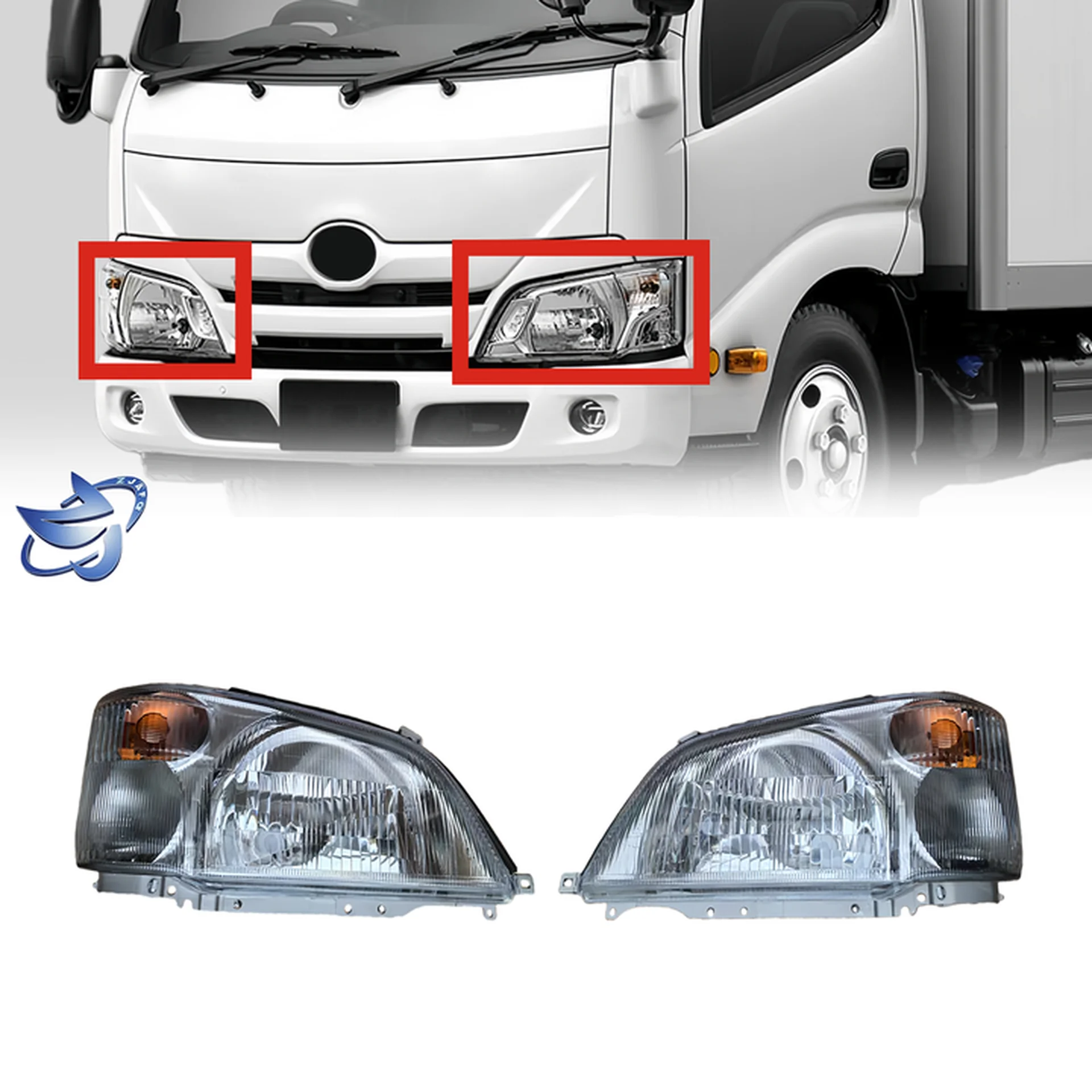Plastic Head Lamp for Hino 300 Dutro