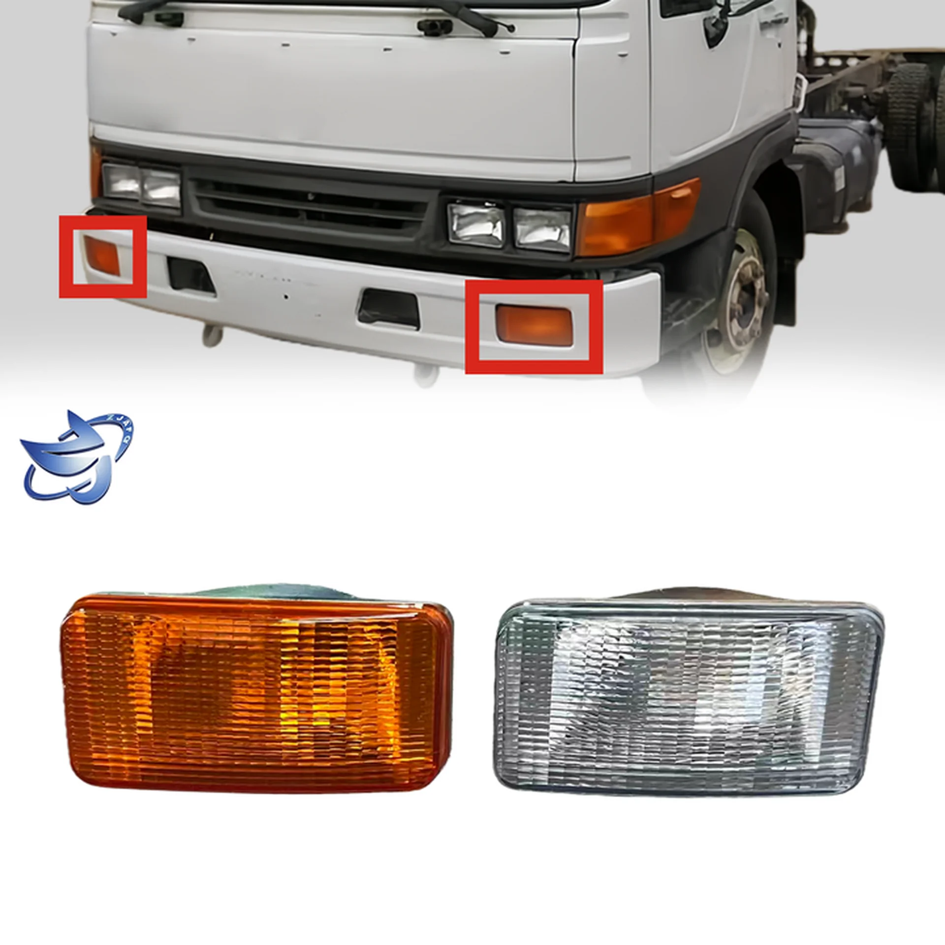 White / Yellow Plastic Fog Lamp for Hino FB4J / FC4J