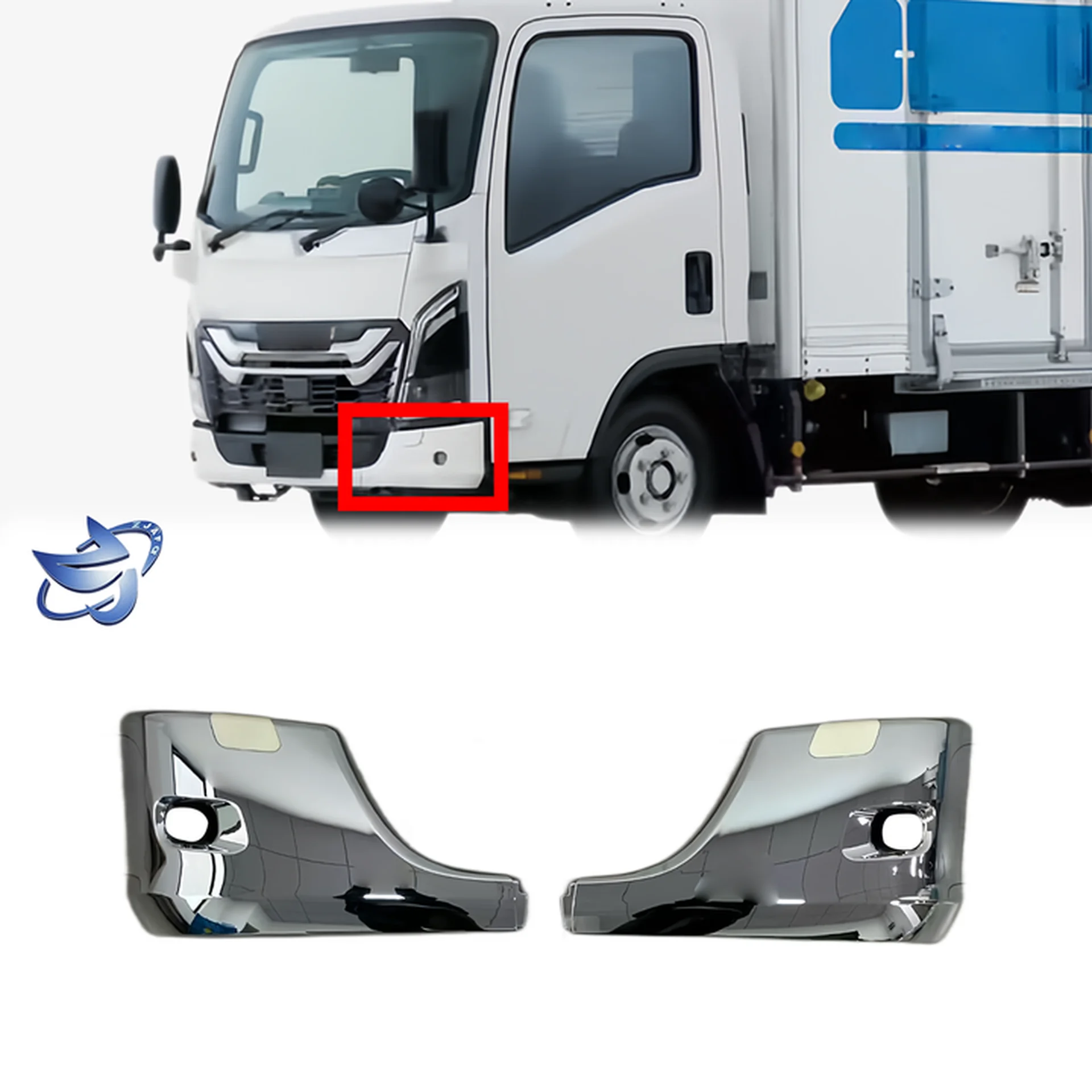 Chrome Plastic Bumper for Isuzu New Elf 2023