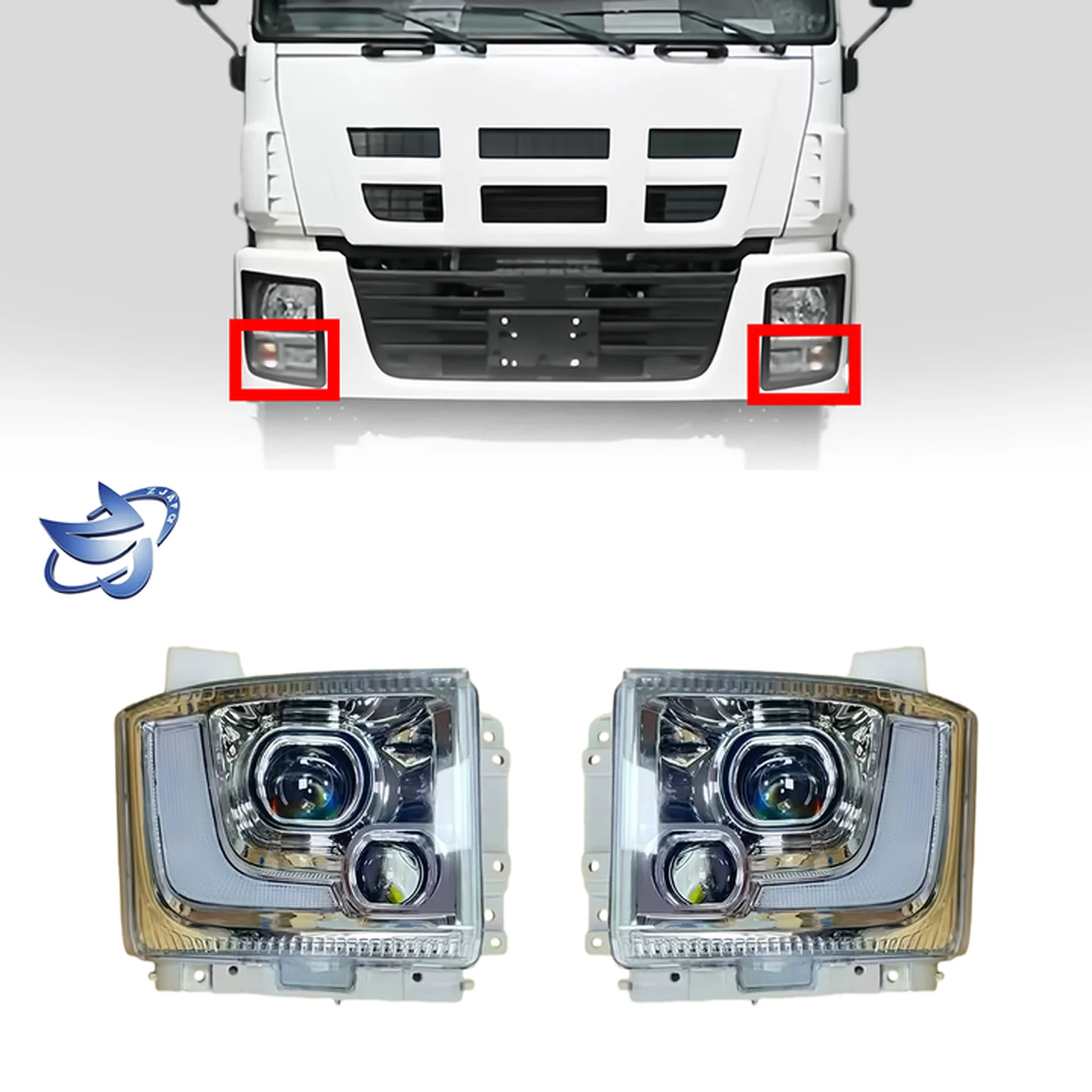 Plastic Head Lamp for Isuzu Giga 2010-2012