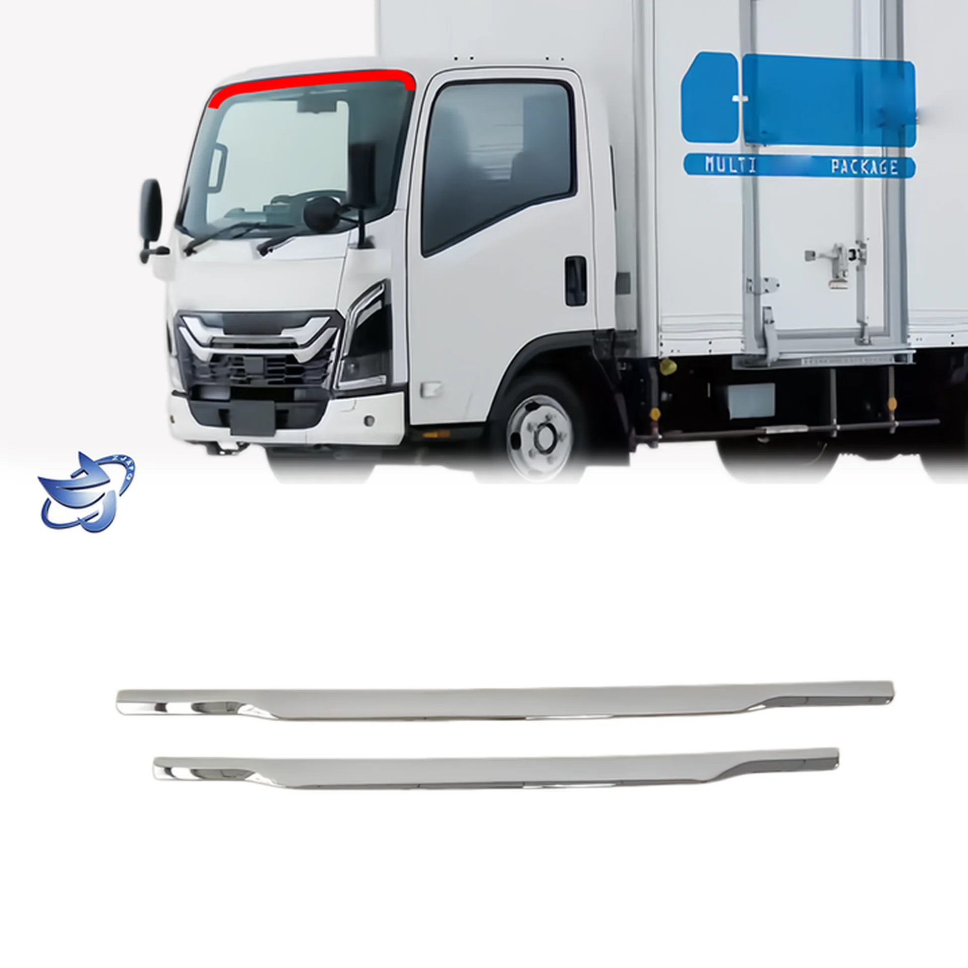 Chrome Plastic Trim / Cover for Isuzu New Elf 2023