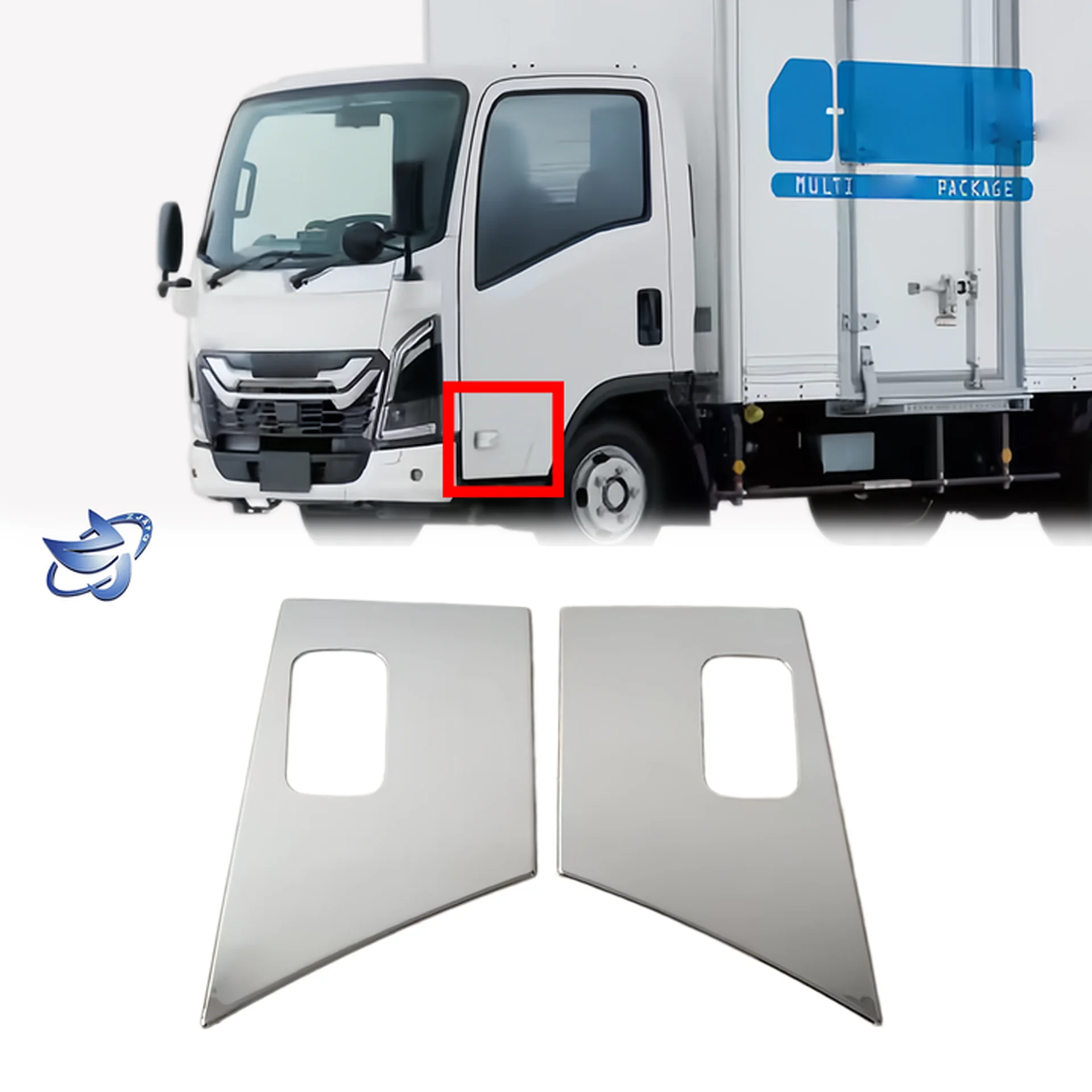 Chrome Plastic Door / Window Trim for Isuzu New Elf 2023
