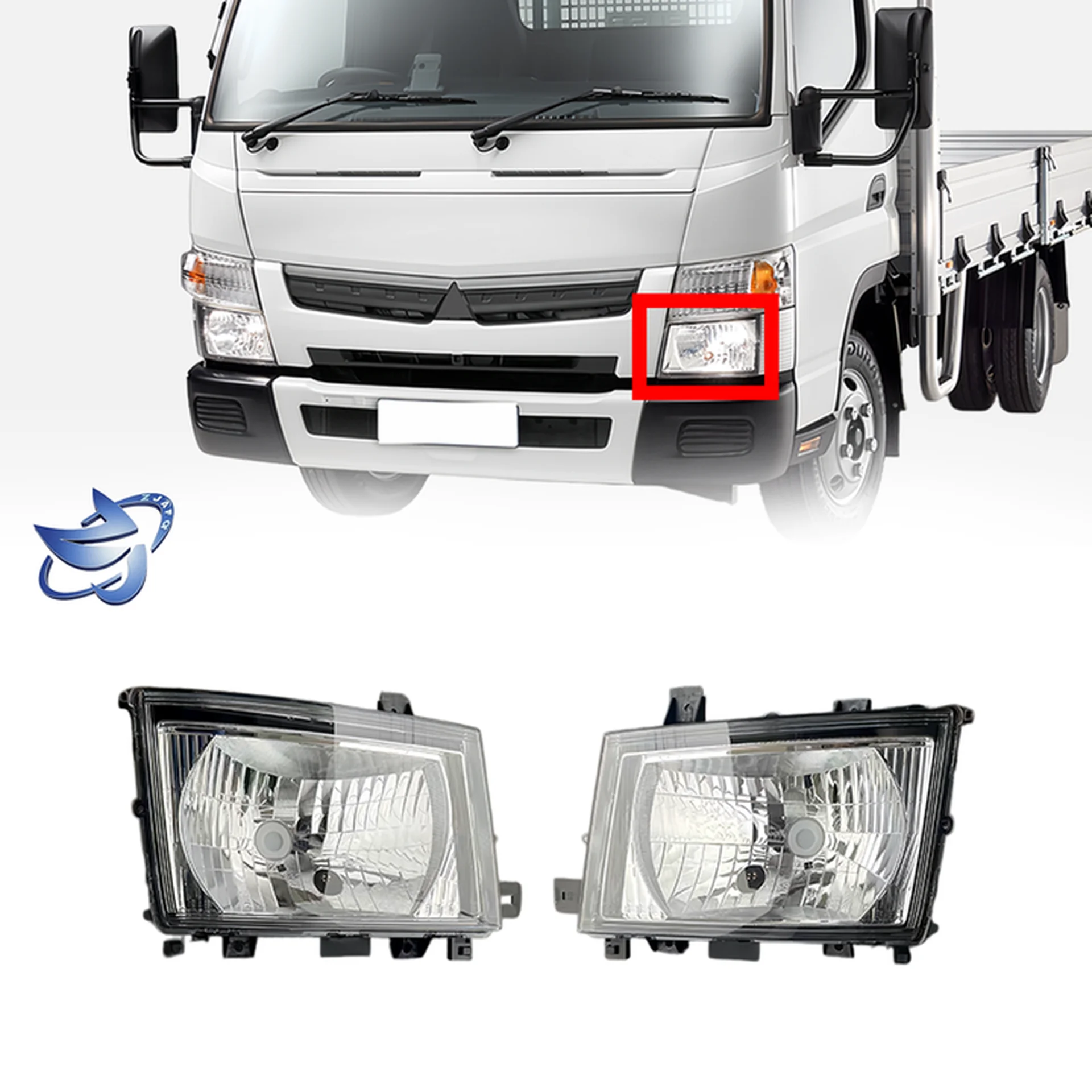12V24V Plastic Head Lamp for Mitsubishi