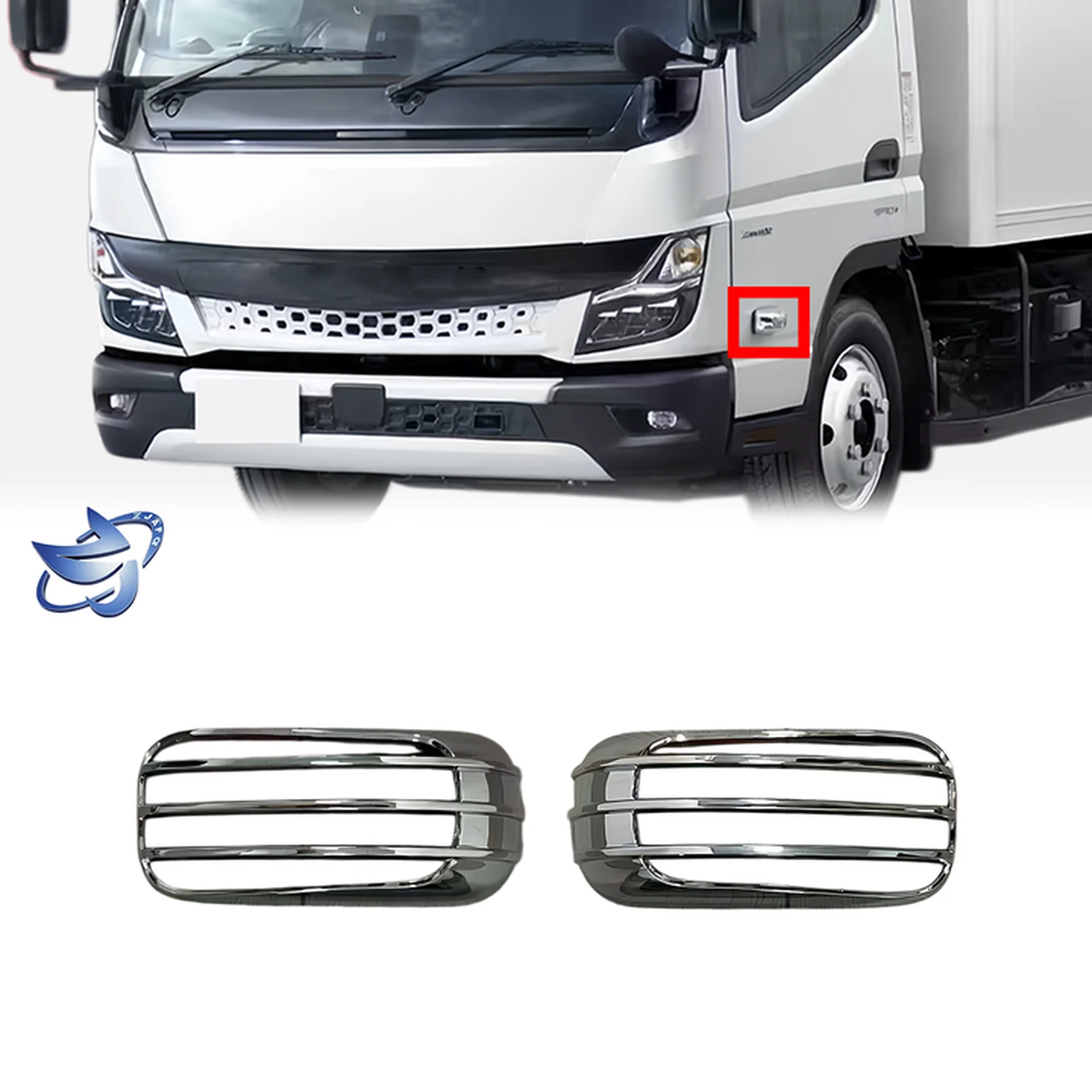 Chrome Plastic Corner Lamp for Mitsubishi Fuso 2020