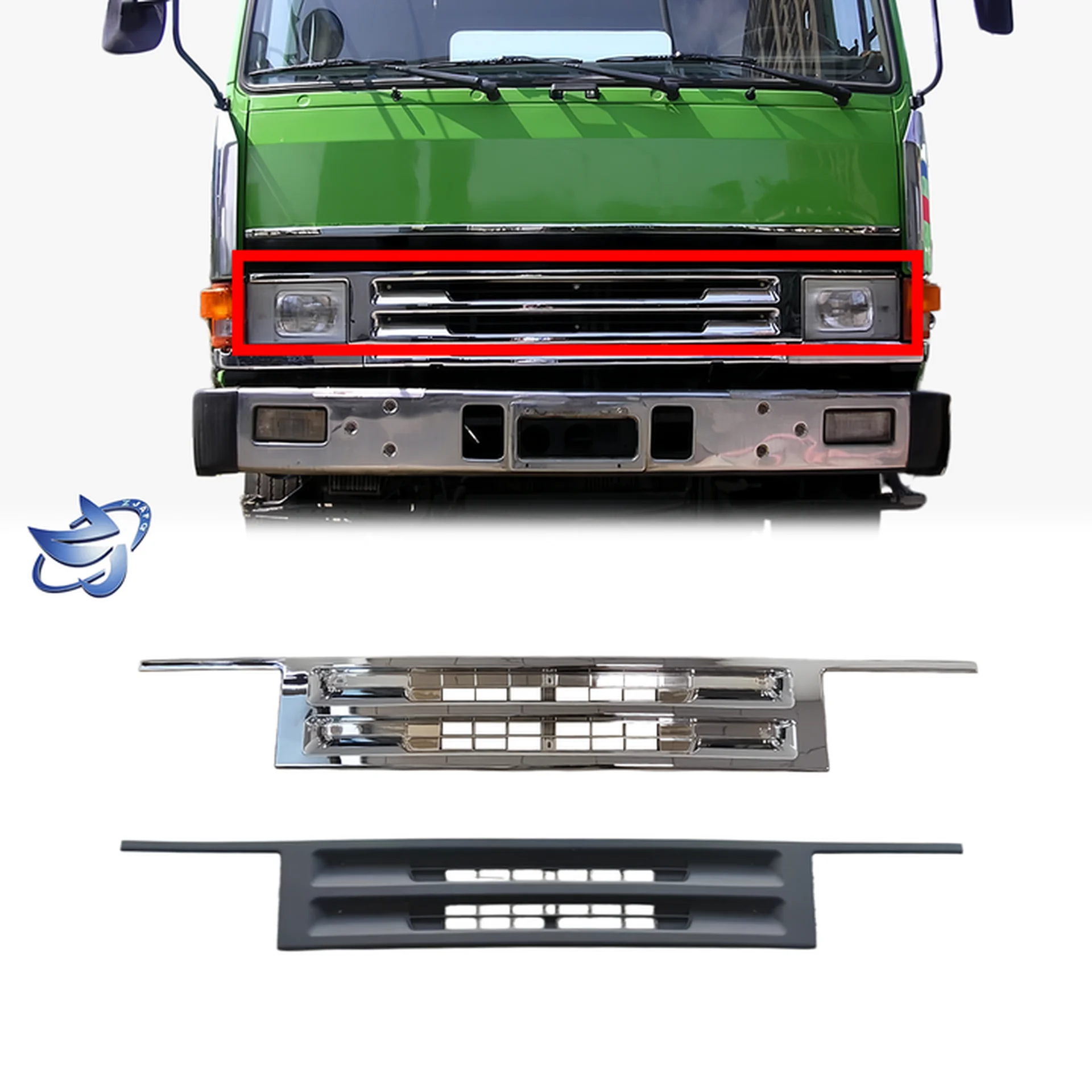 Chrome / Black Plastic Grille for Mitsubishi F320 / F330