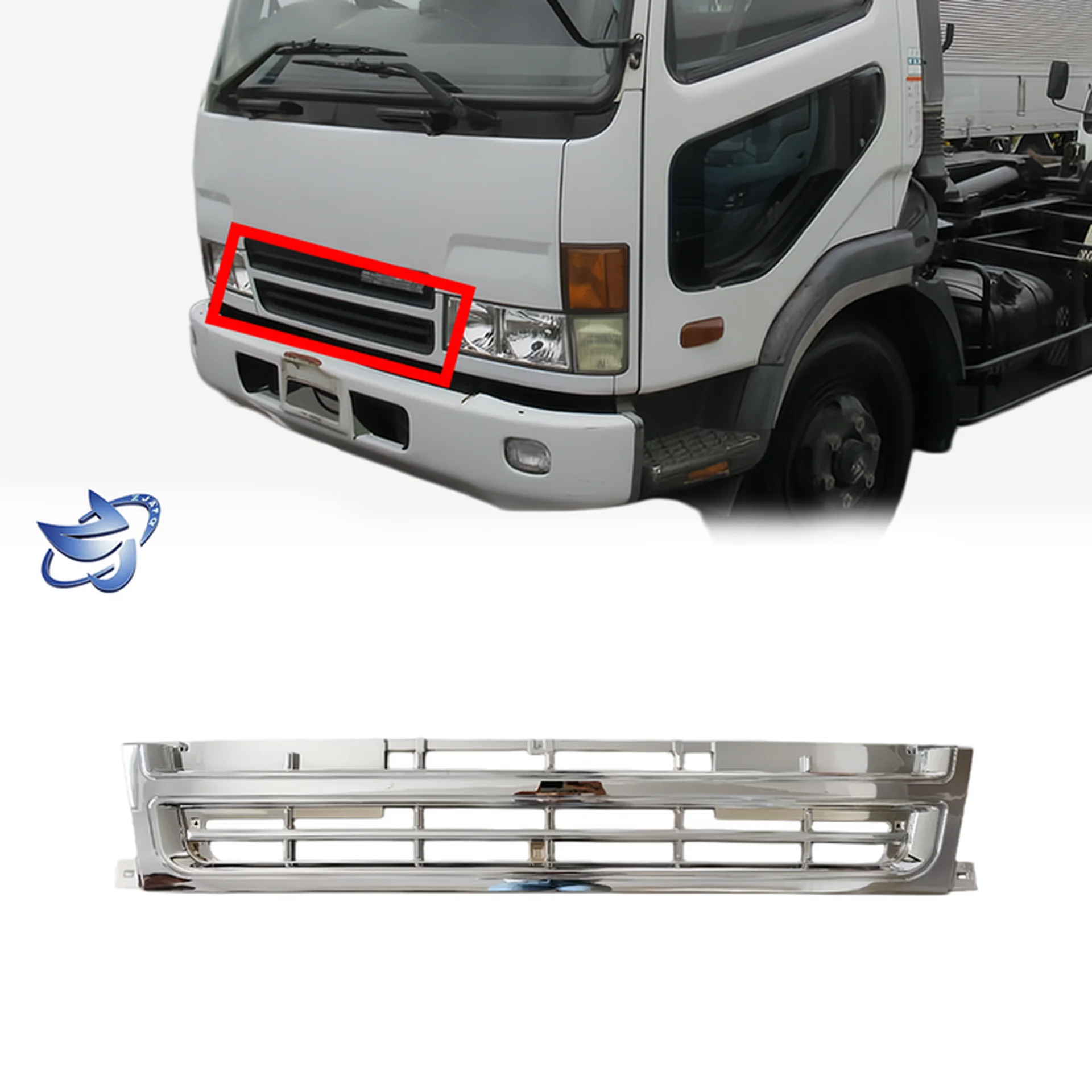 120/98CM Chrome Plastic Grille for Mitsubishi FN628 / FM618